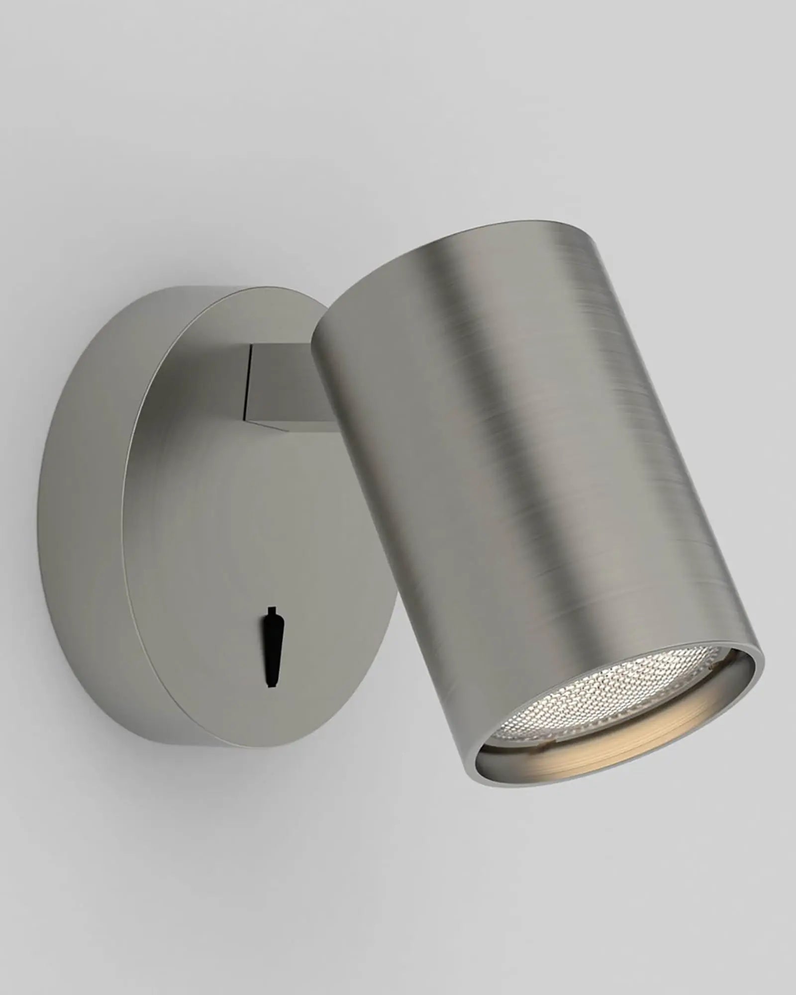 Ascoli switched adjustable wall light satin nickel