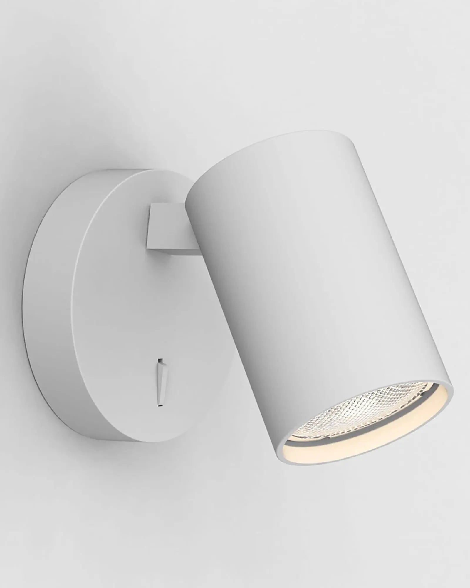 Ascoli switched adjustable wall light white