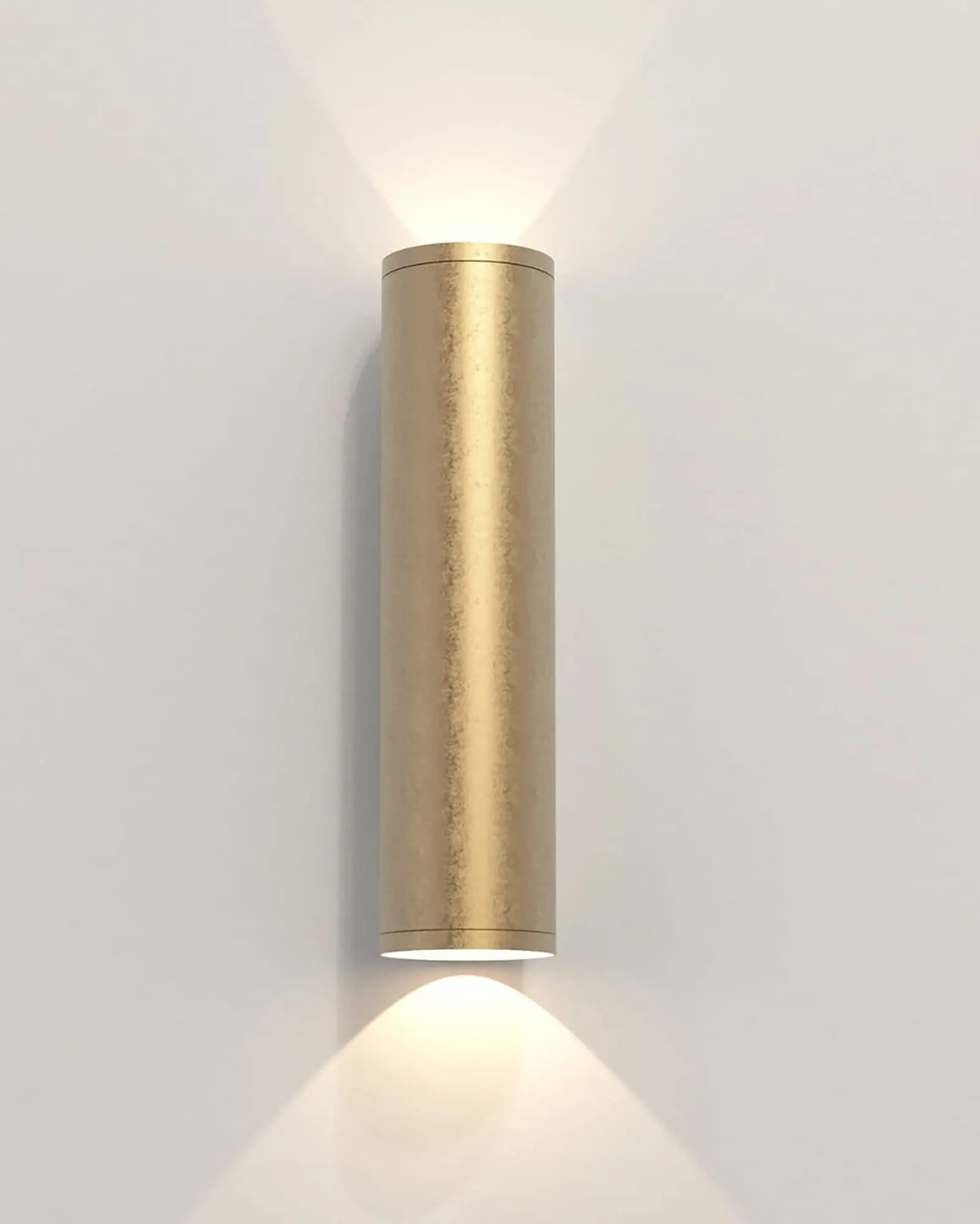 Aba minimalistic cylinder outdoor wall light brass medium