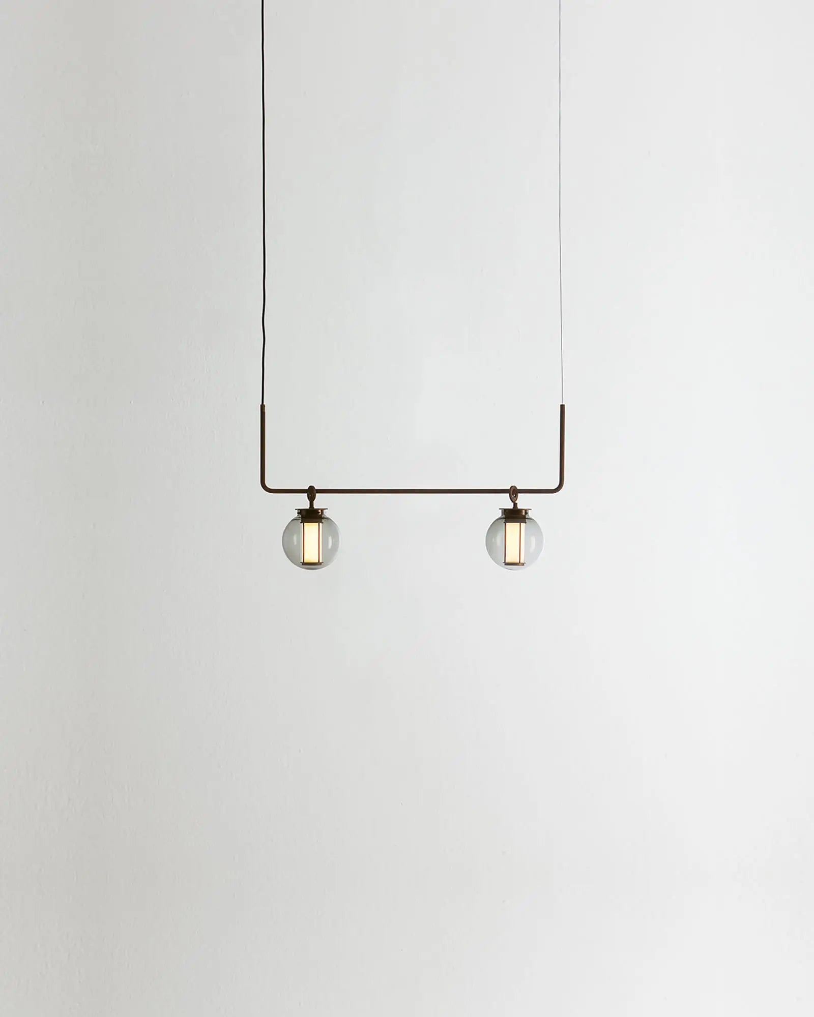 Bai elegant chandelier inspired by Chinese lanterns 2 lights