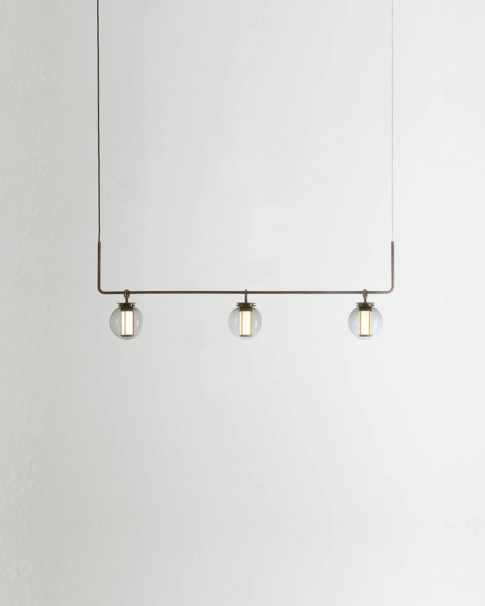 Bai elegant chandelier inspired by Chinese lanterns 3 lights