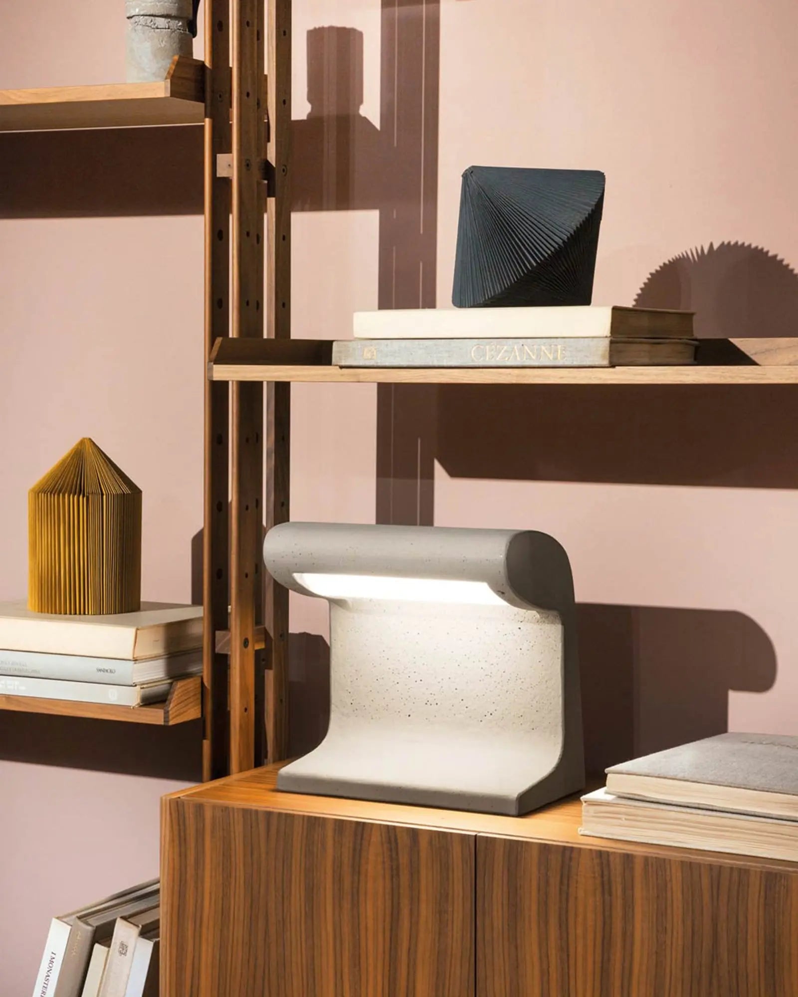 Born Breton Contemporary iconic floor lamp on a desk