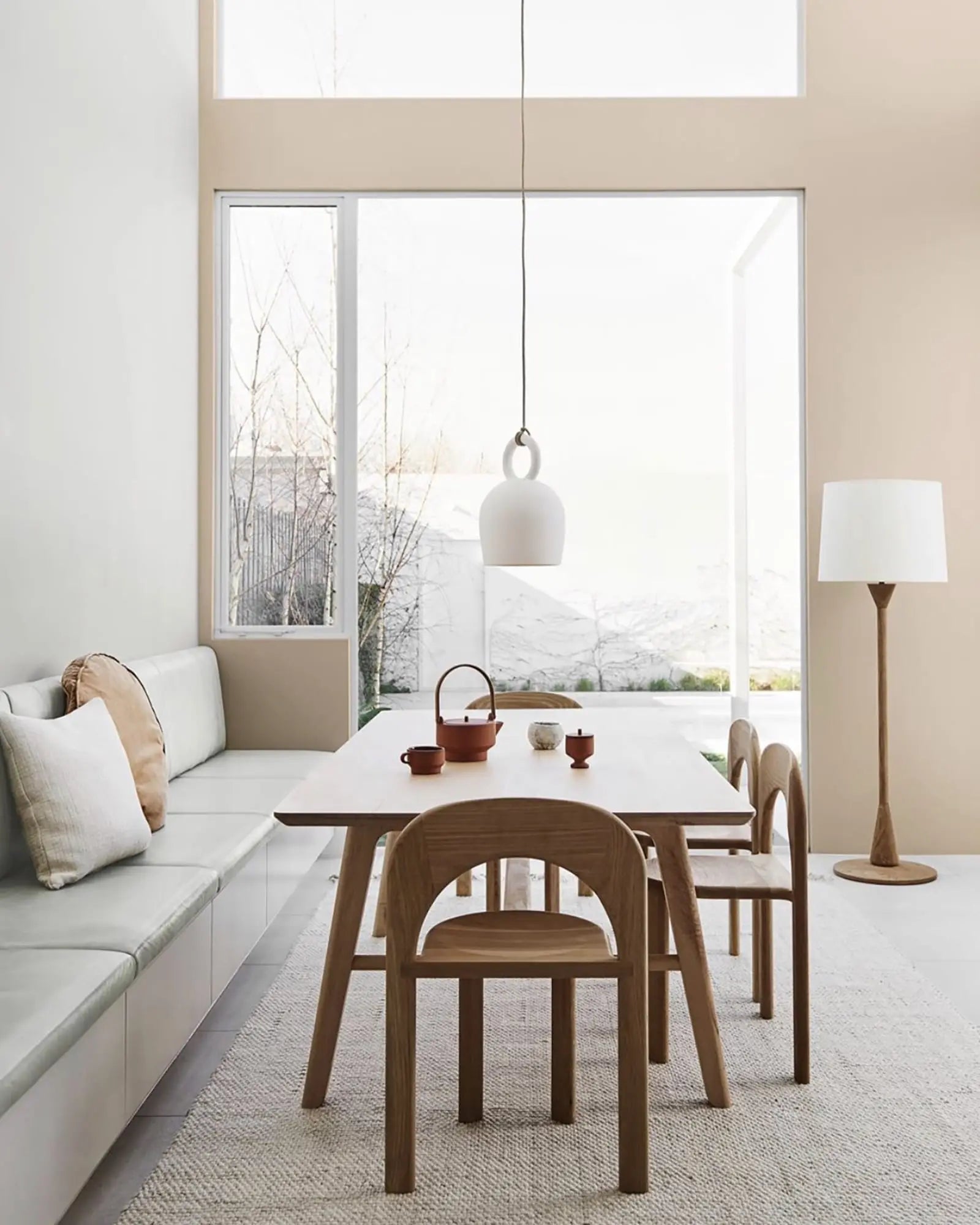 Calo pendant light above a table