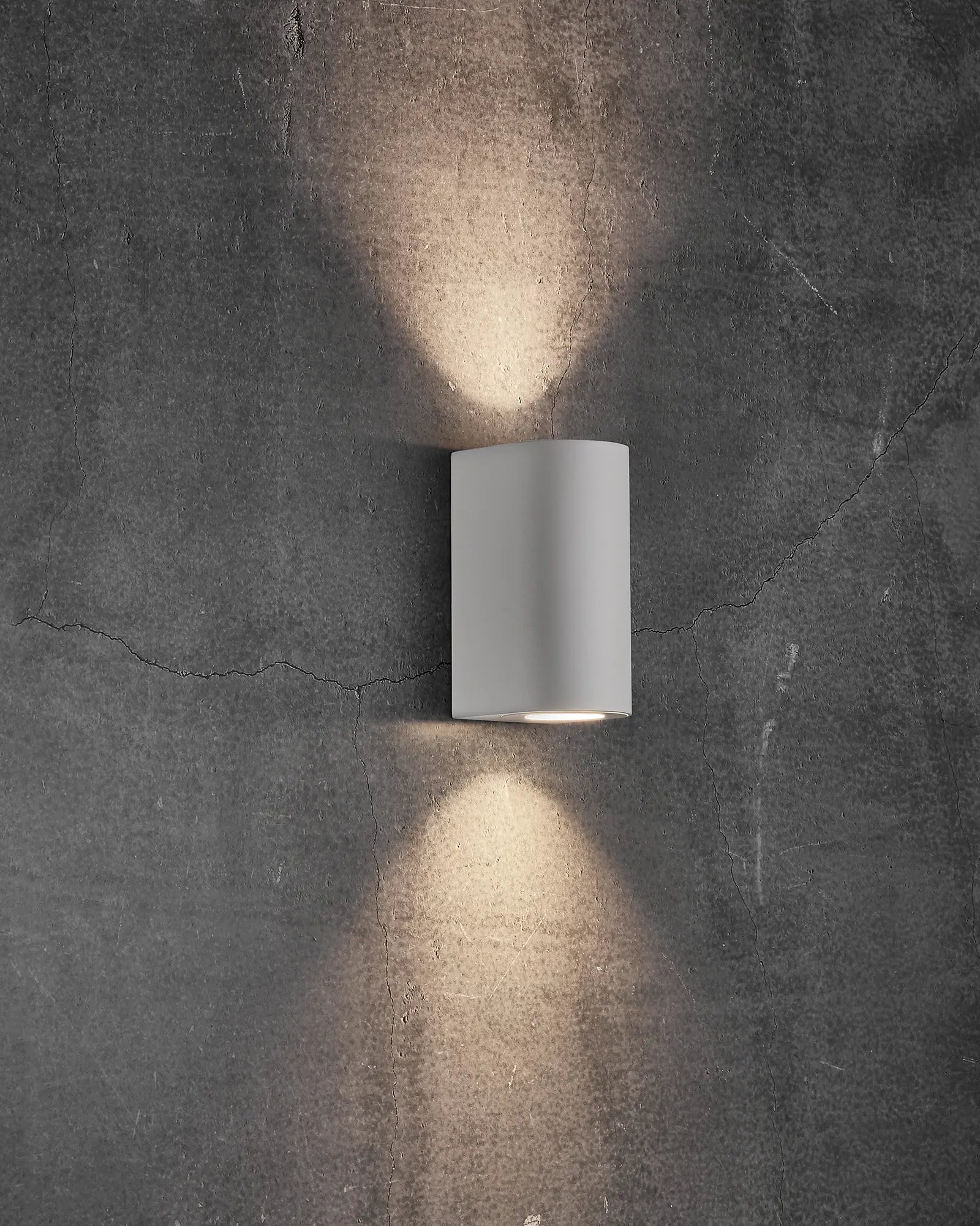 Canto 2 Maxi minimal Scandinavian outdoor cylinder wall light white