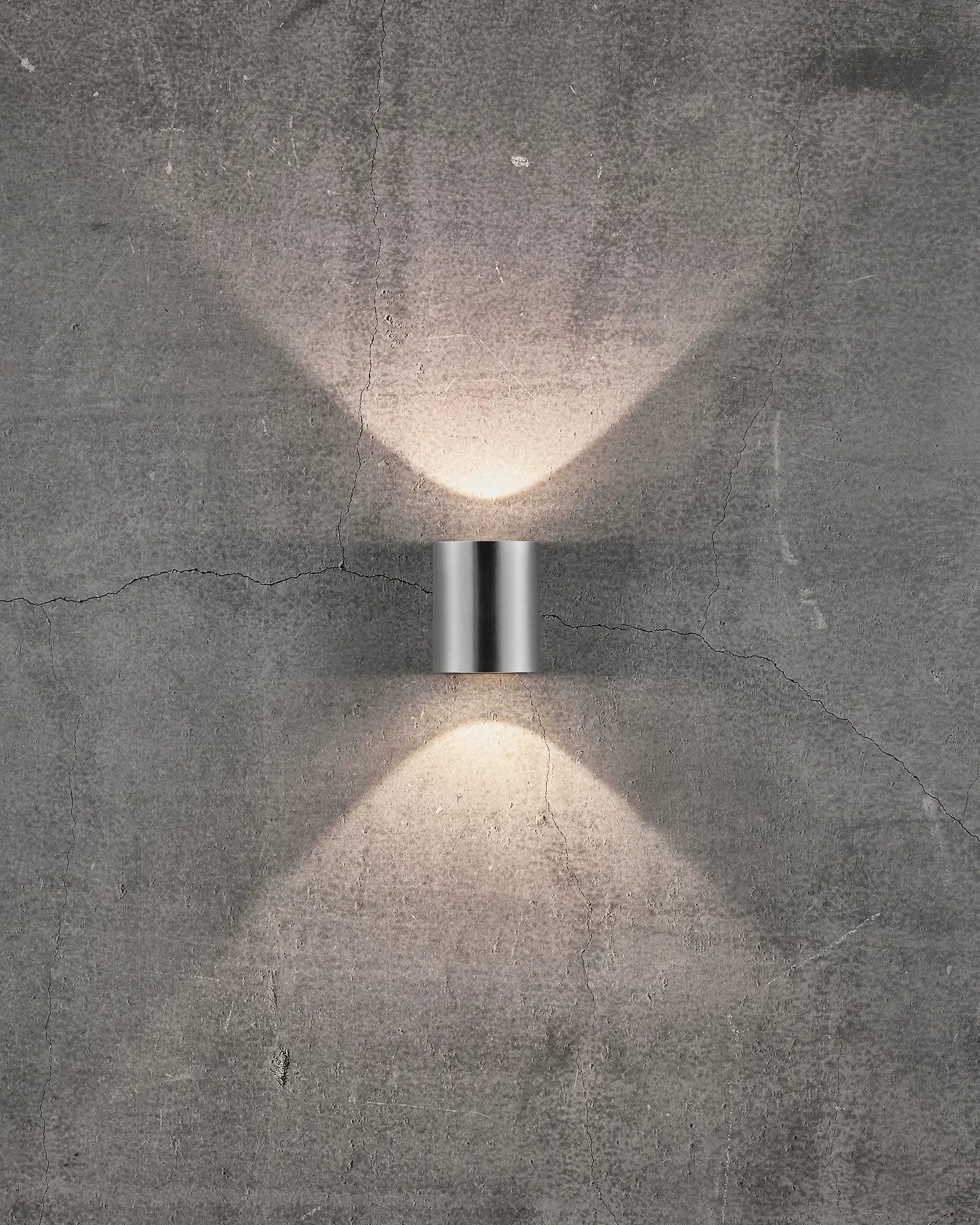 Canto 2 small minimal Scandinavian up and down light stainless