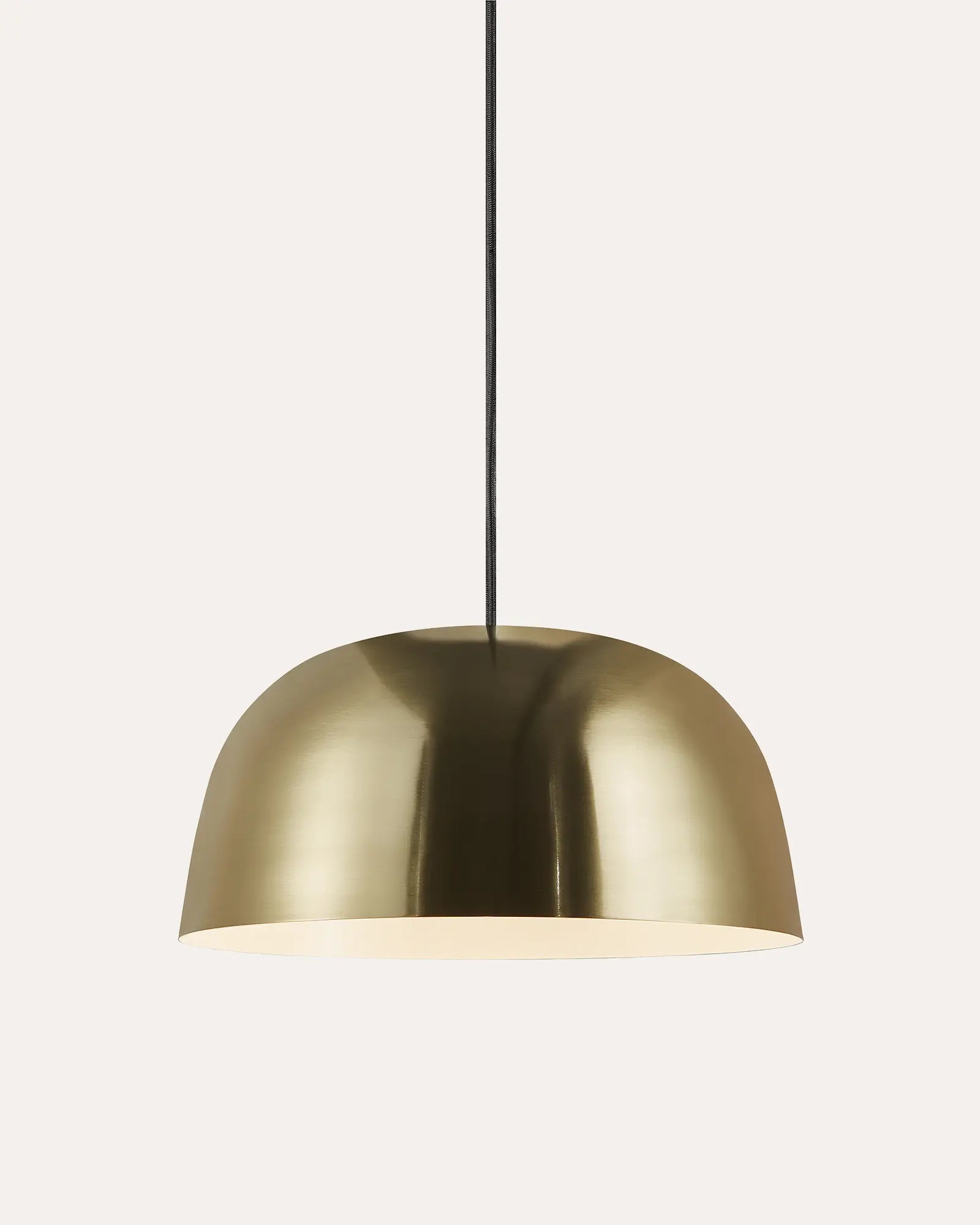 Cera large brass dome pendant light