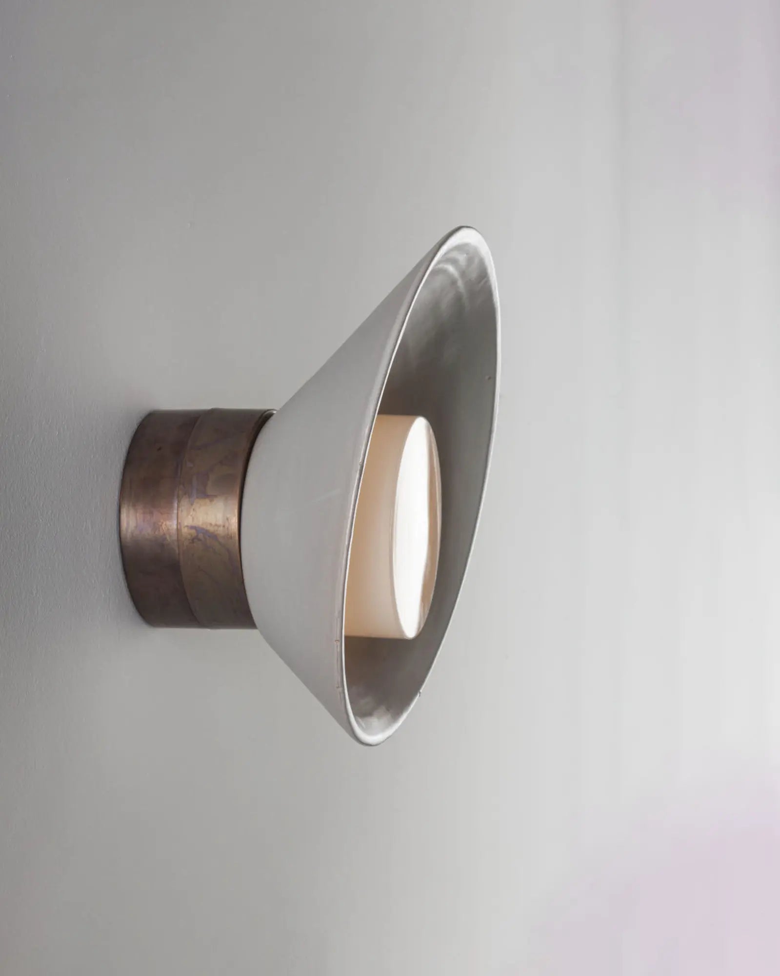Chapeau small outdoor terracotta wall light