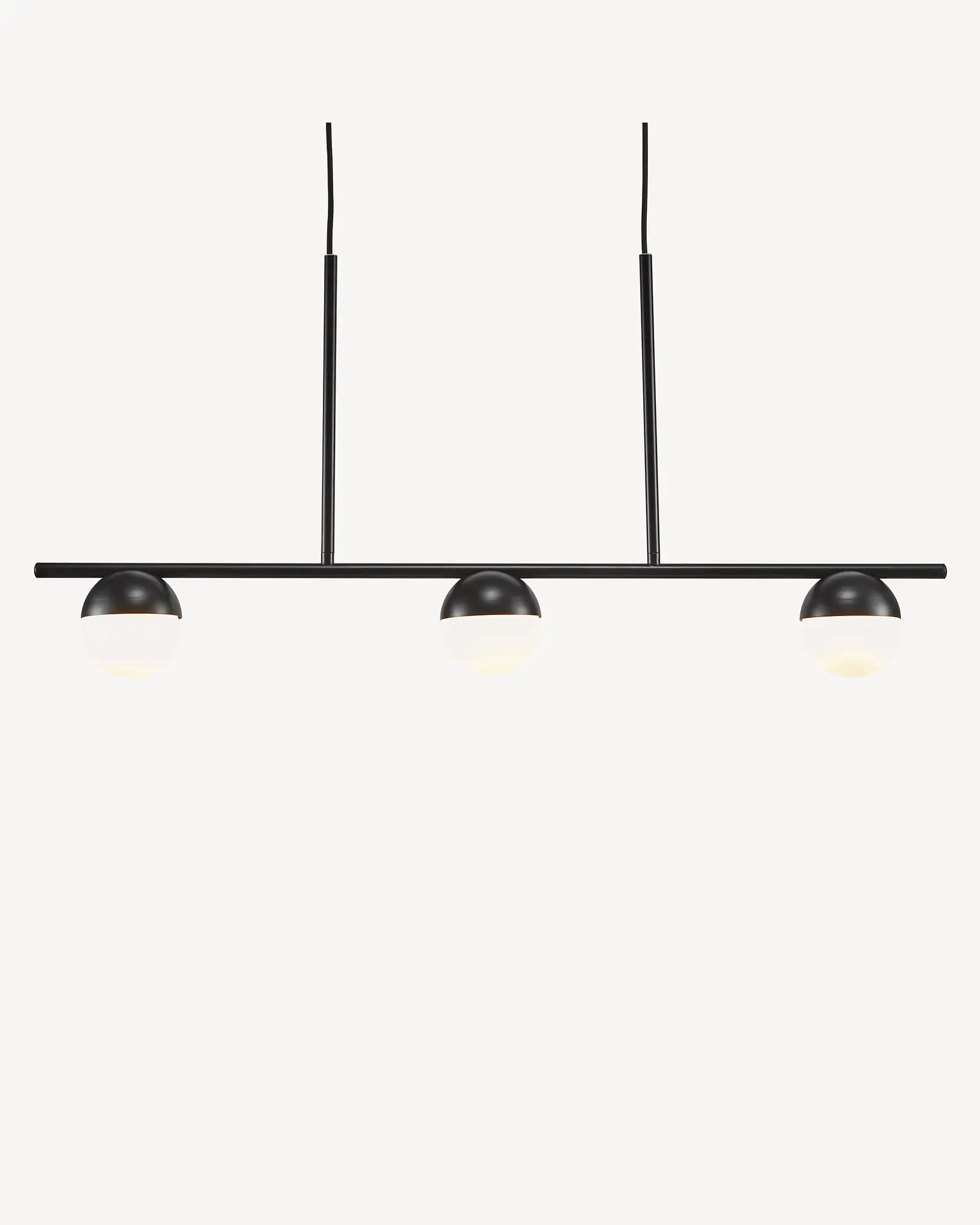Contina 3 lights linear pendant black