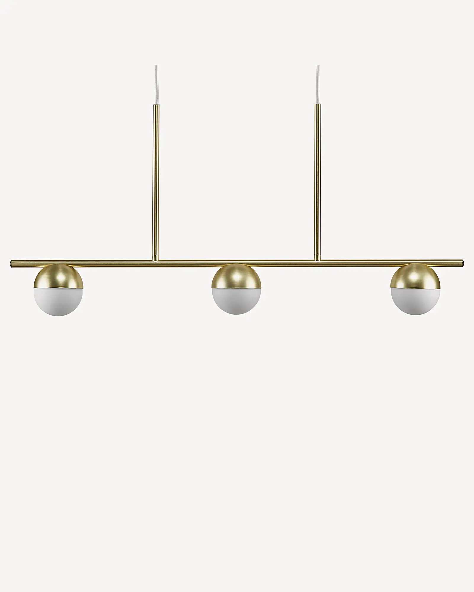 Contina 3 lights linear pendant brass