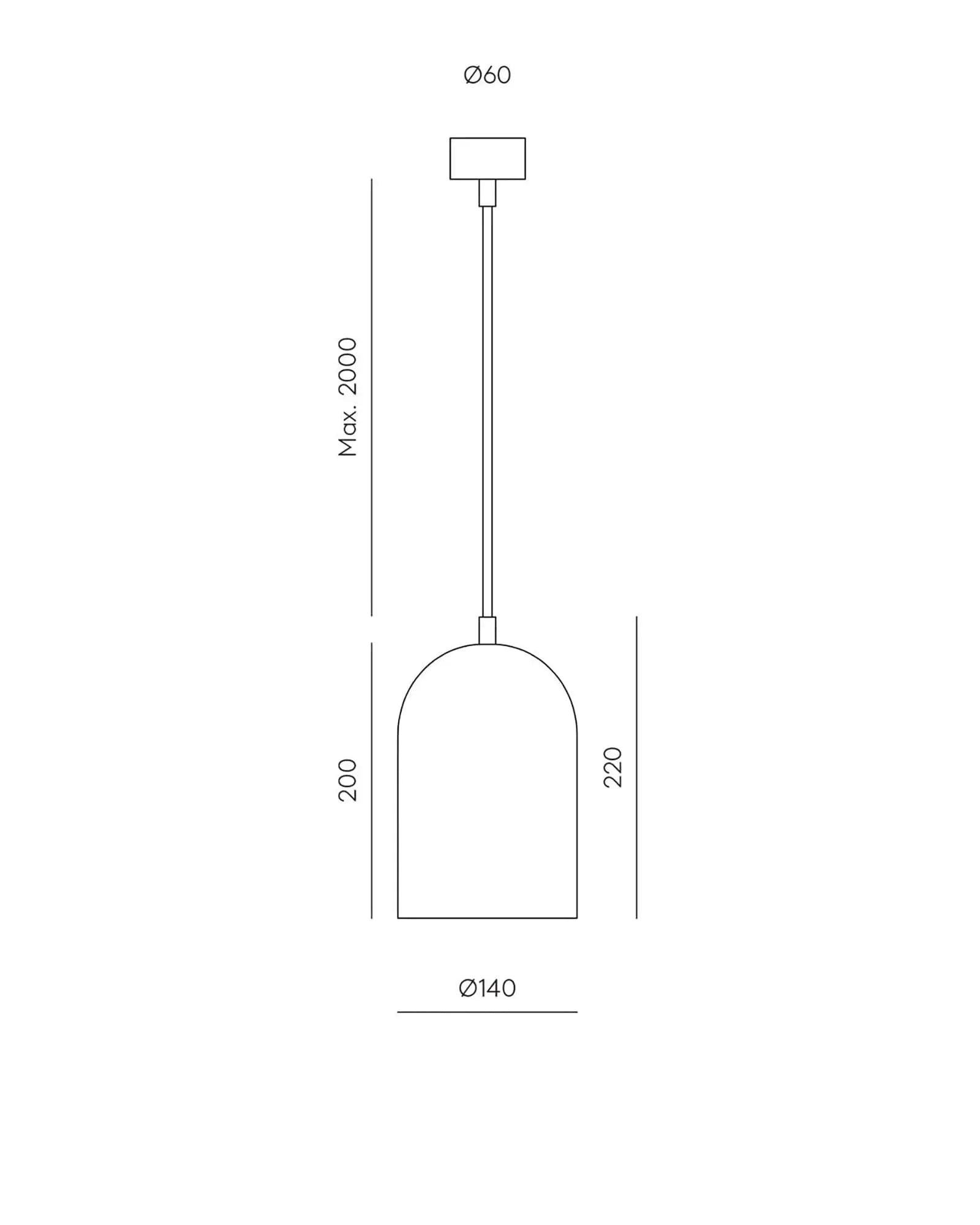 Copo Pendant Light sizes