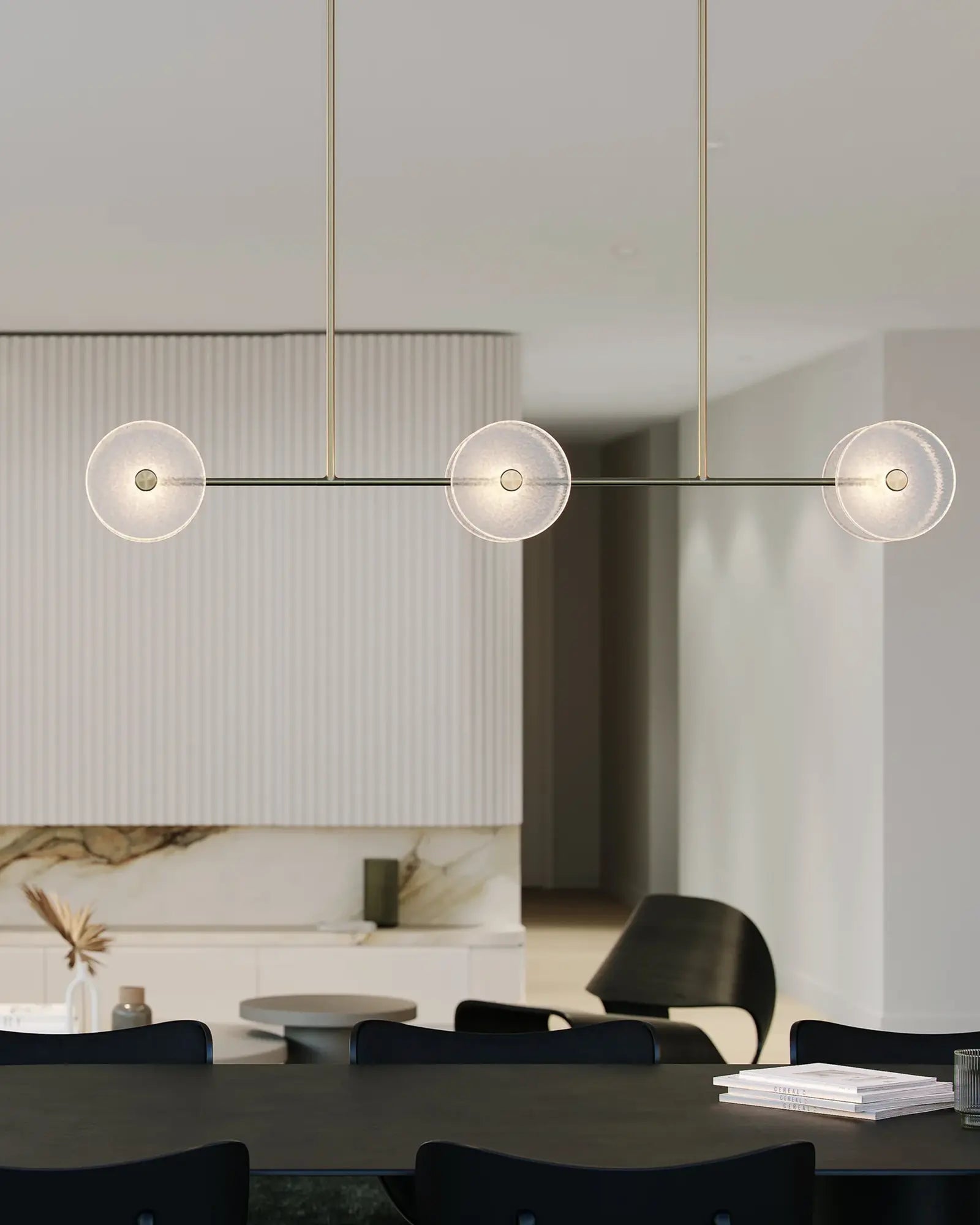 Coral 6 lights linear pendant light