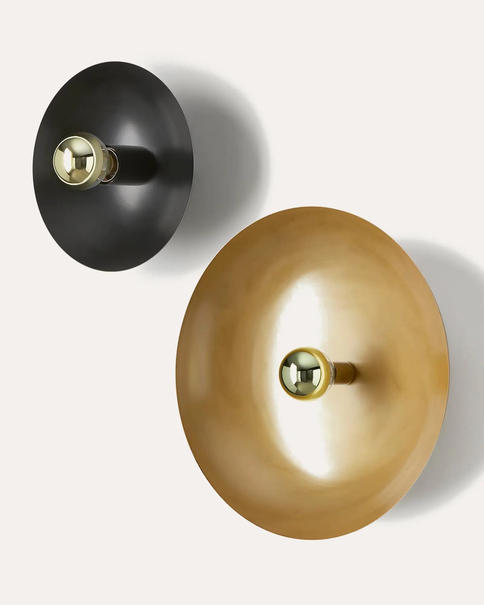 Cropy contemporary disc wall light various colors