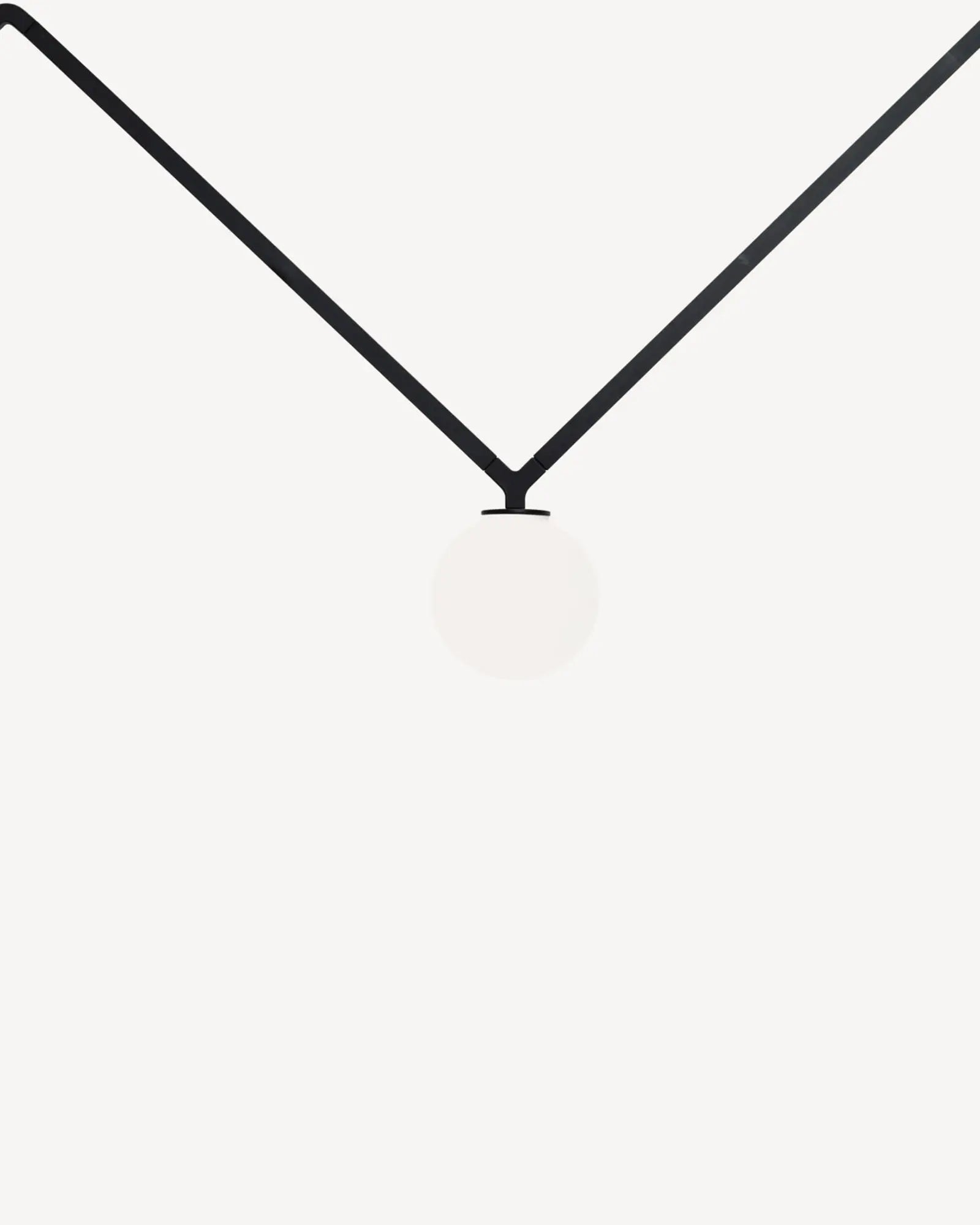 Dabliu contemporary iconic pendant light orb shade