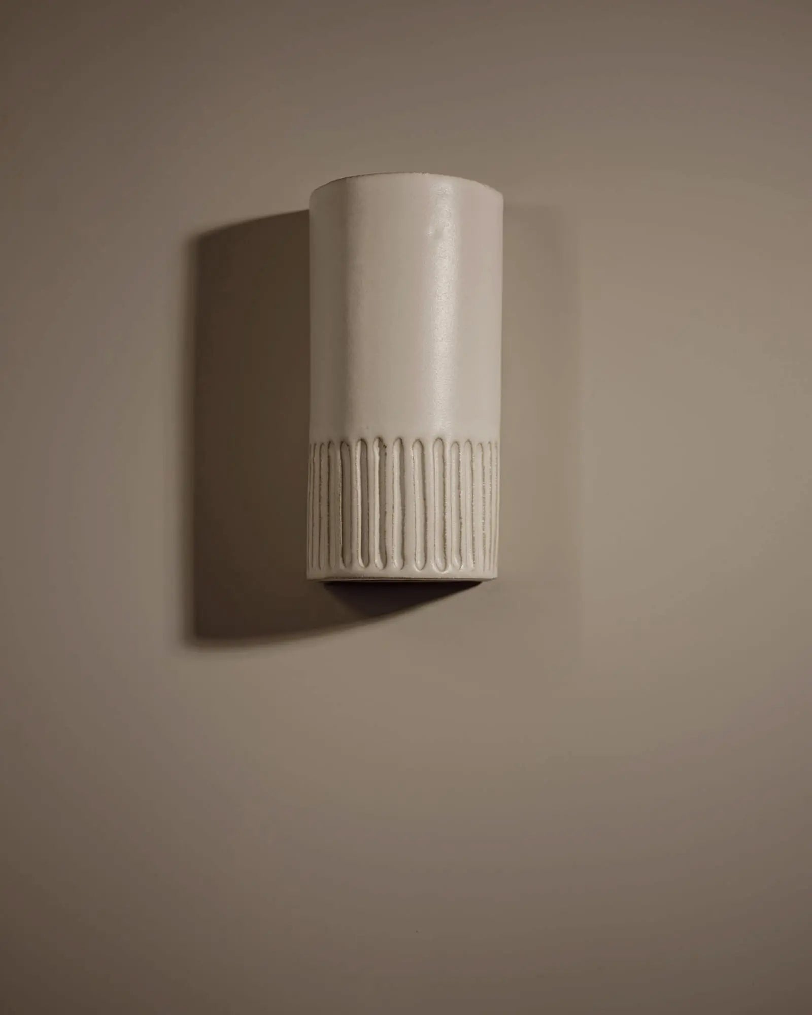 Day ceramic hand made wall light tall