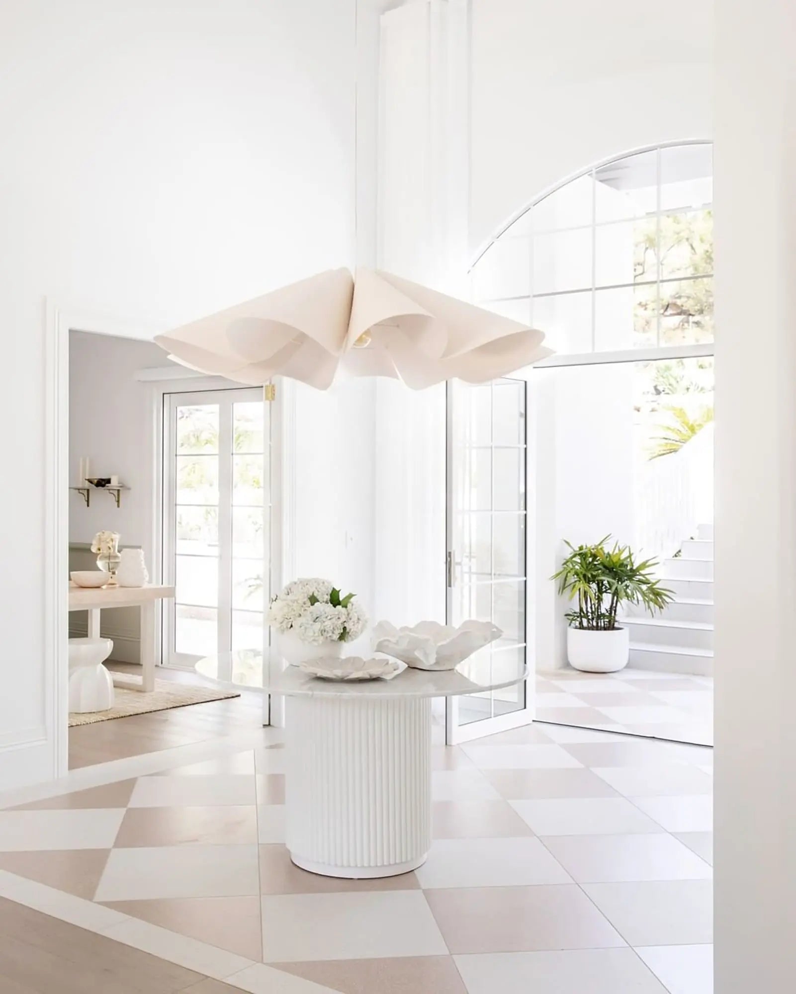 Delfina veneer large pendant light