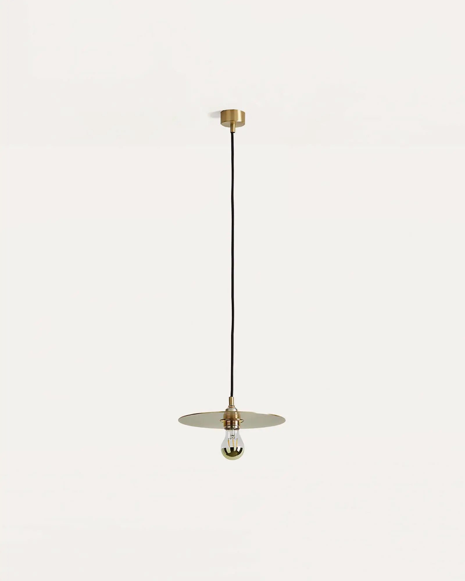 Disc Pendant light minimalistic flat disc medium shade