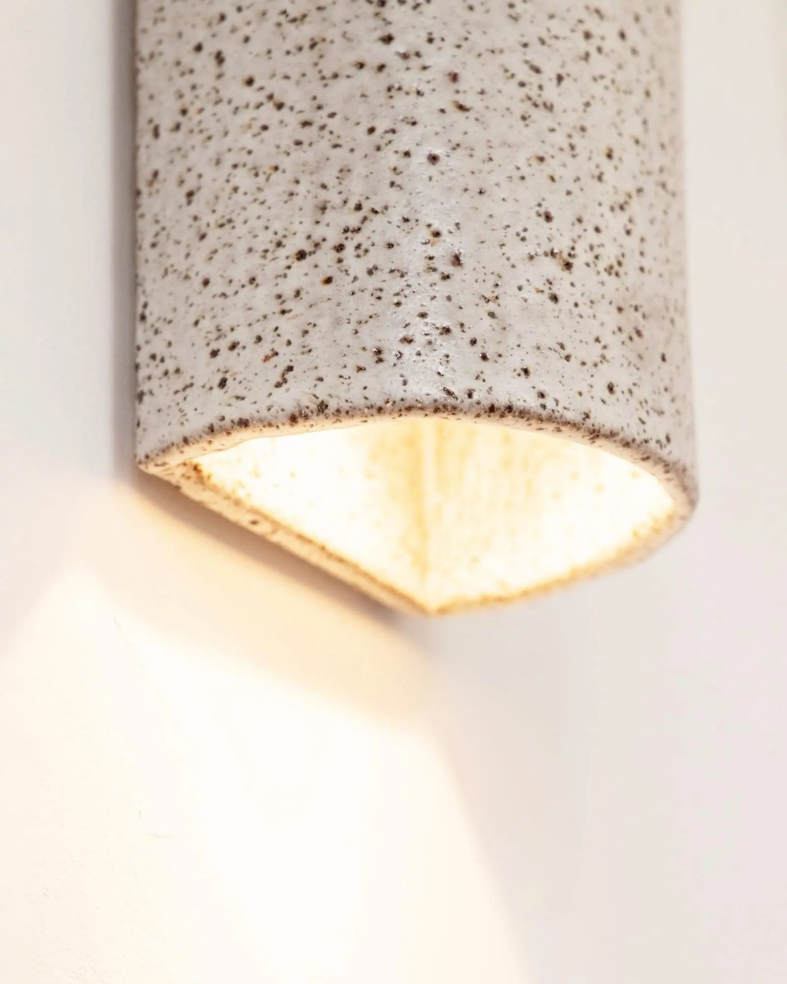 Dusk outdoor handmade ceramic wall light detail