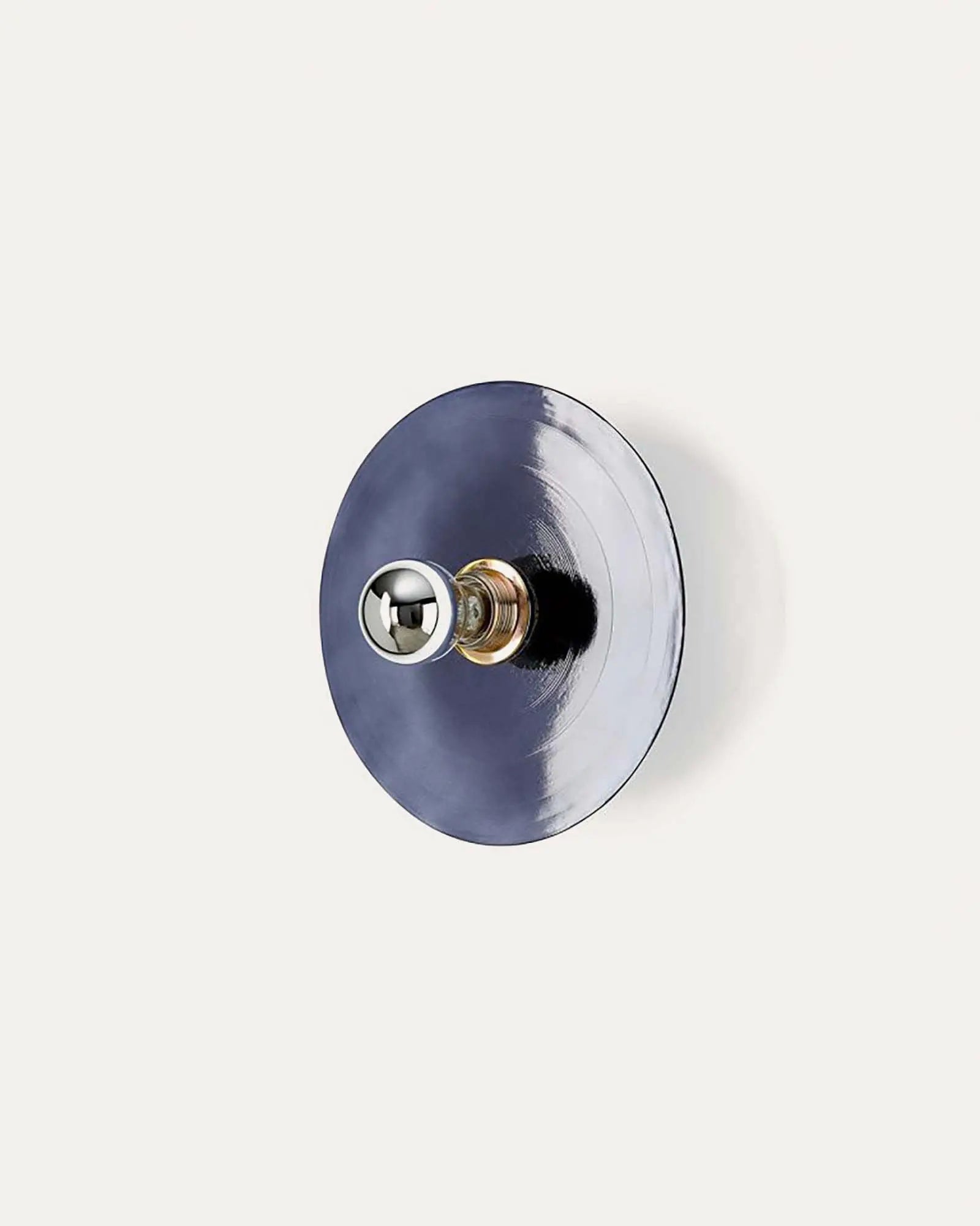 Fest wall light glass disc shade, minimalistic product photo