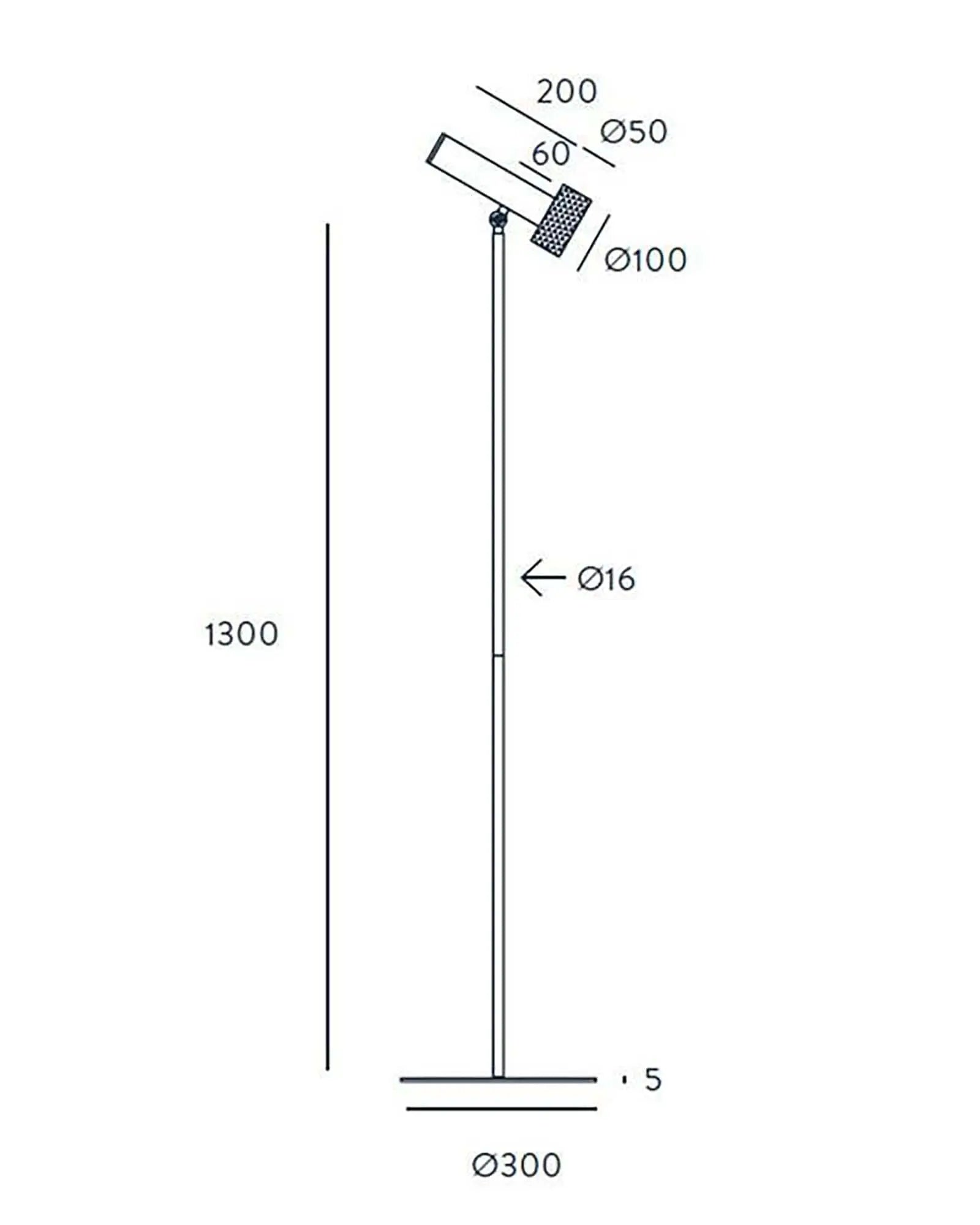 Focus modern adjustable floor lamp sizes