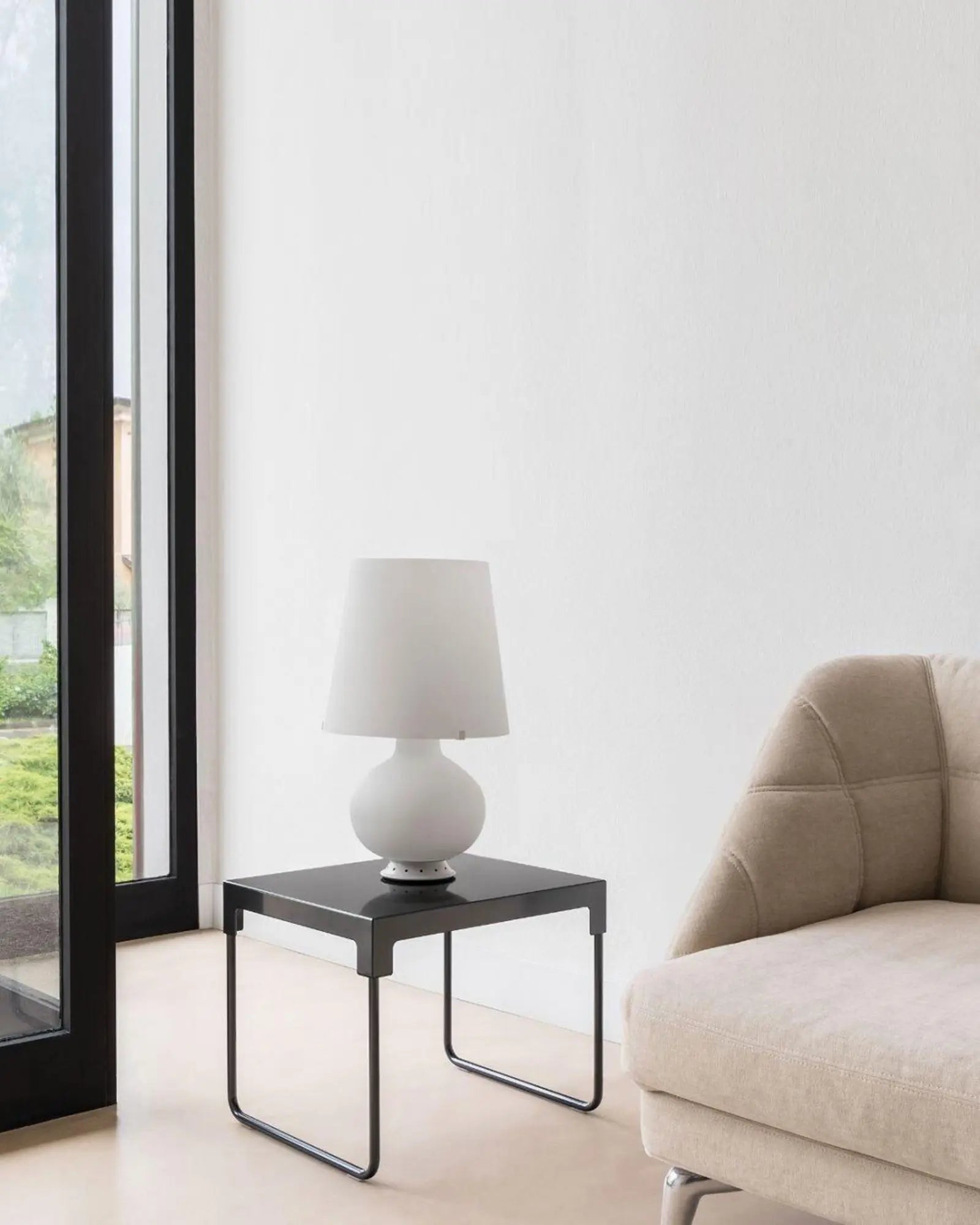 Fontana table lamp on a coffee table