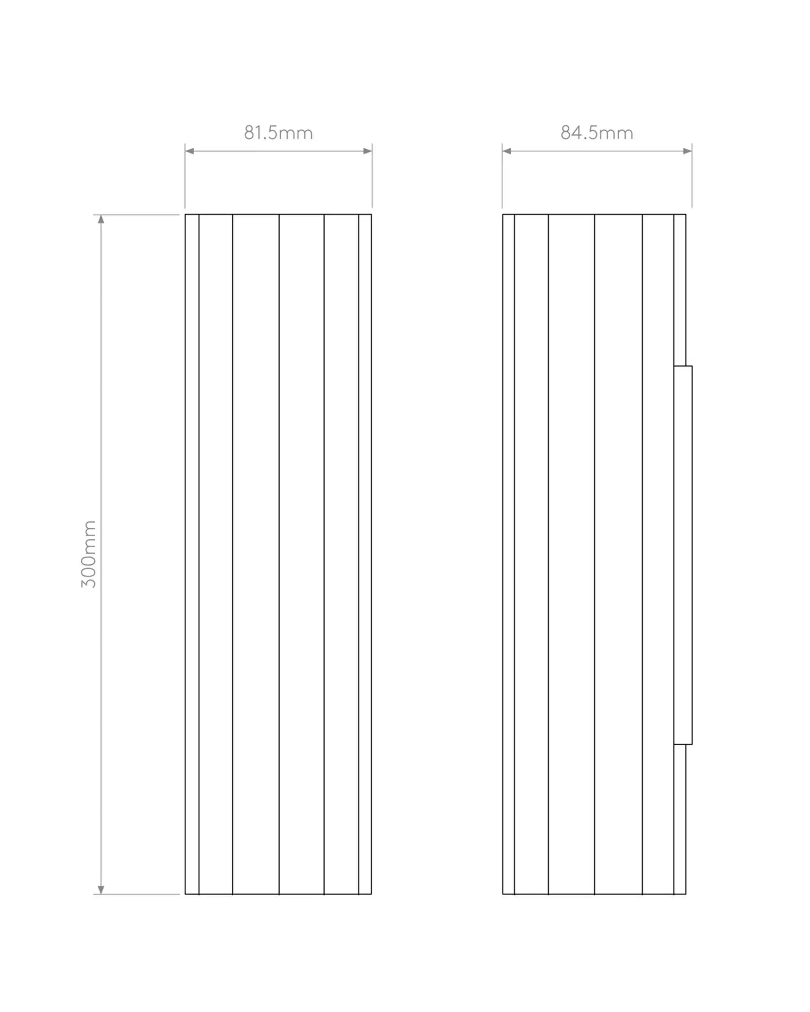 Hashira contemporary wall light sizes