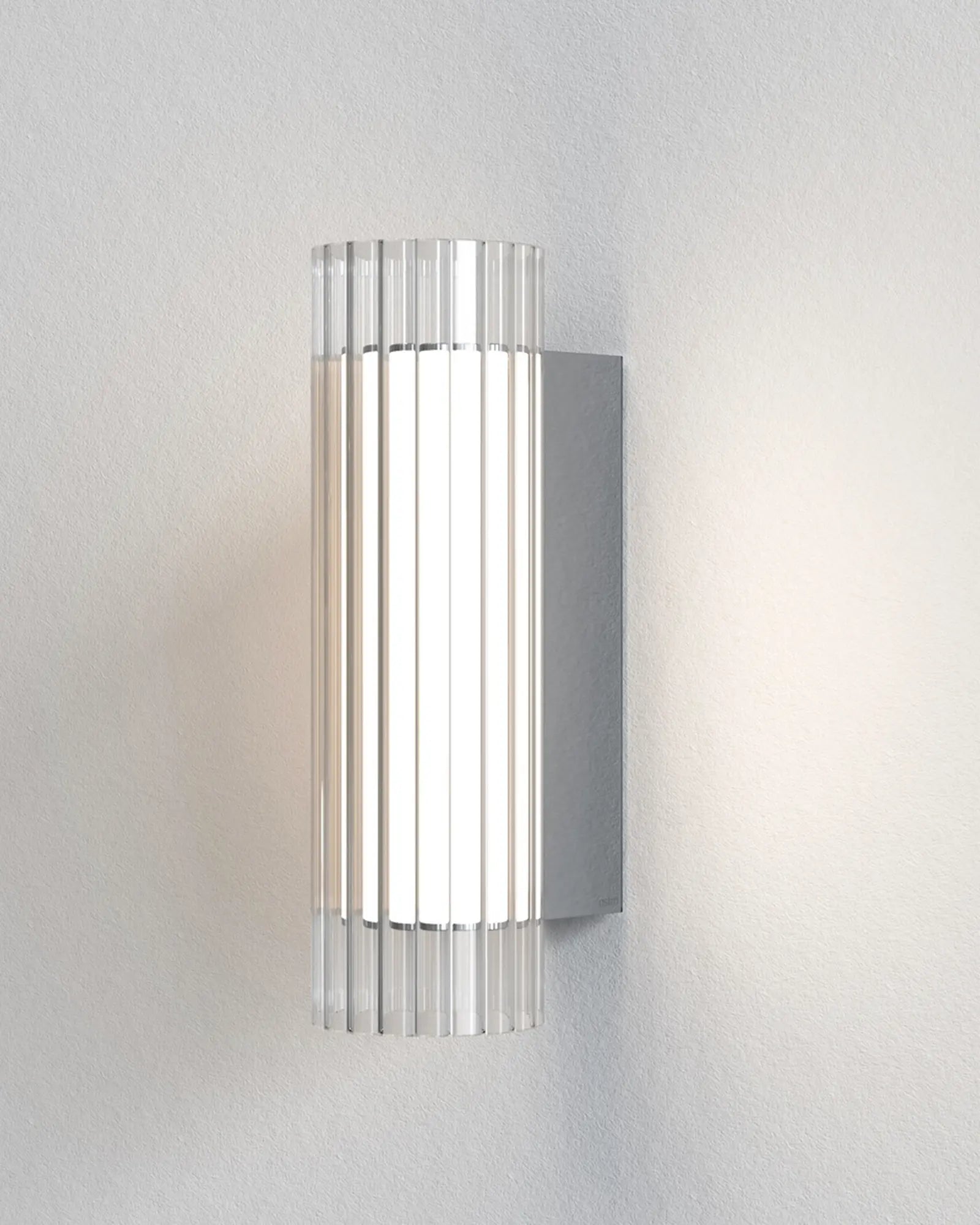 io contemporary glass bathroom wall light small