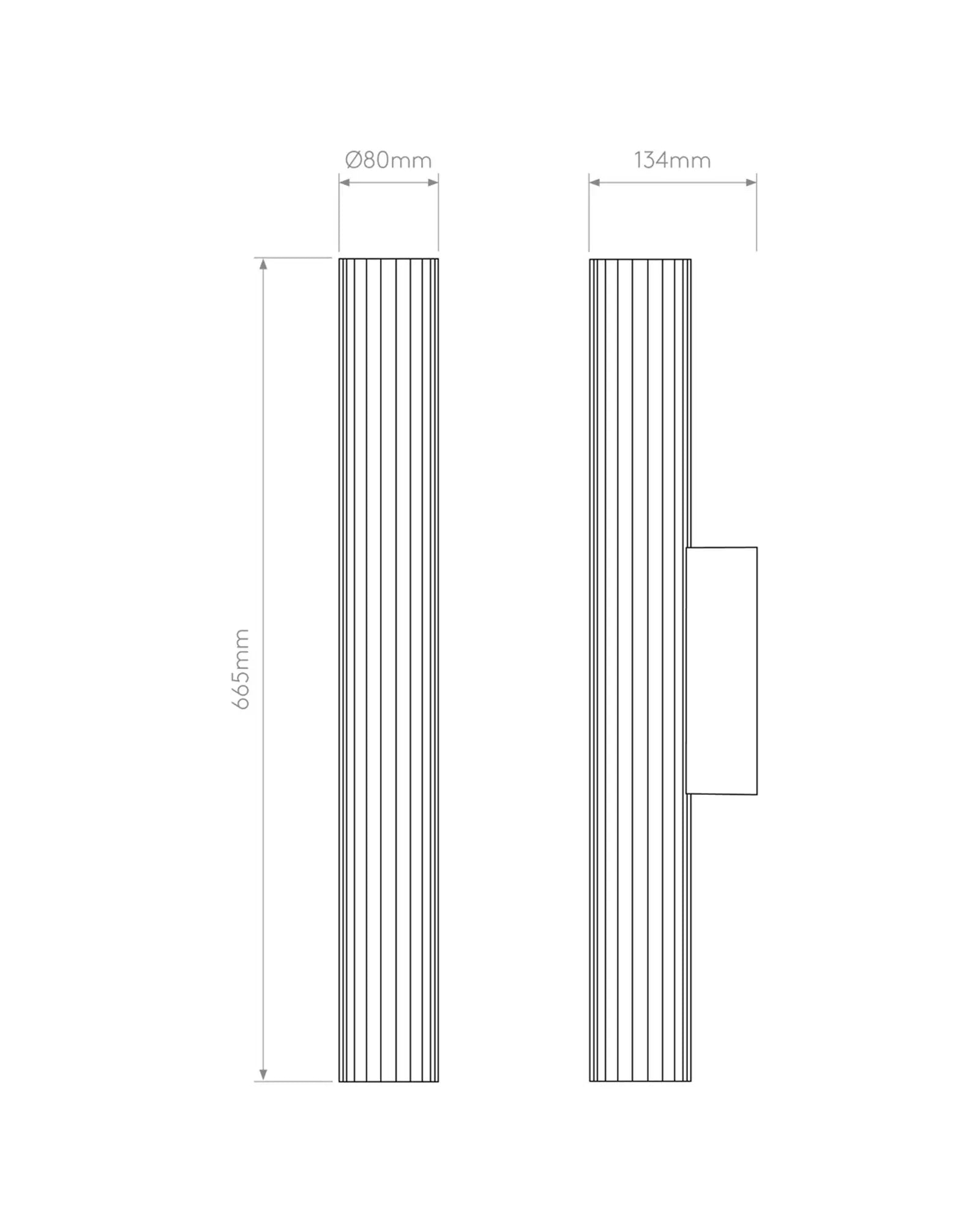 io contemporary glass bathroom wall light sizes large