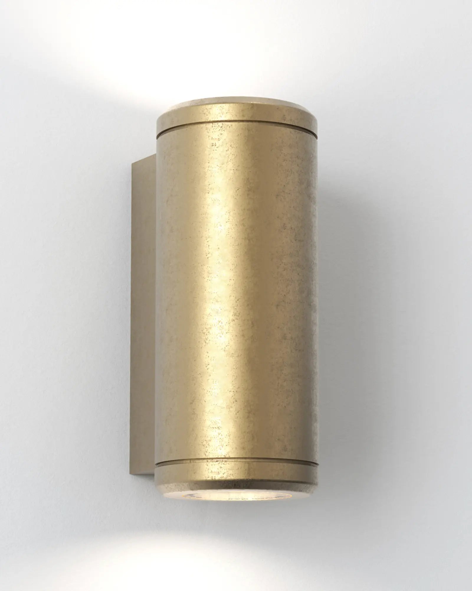 Jura coastal brass outdoor wall light up and down