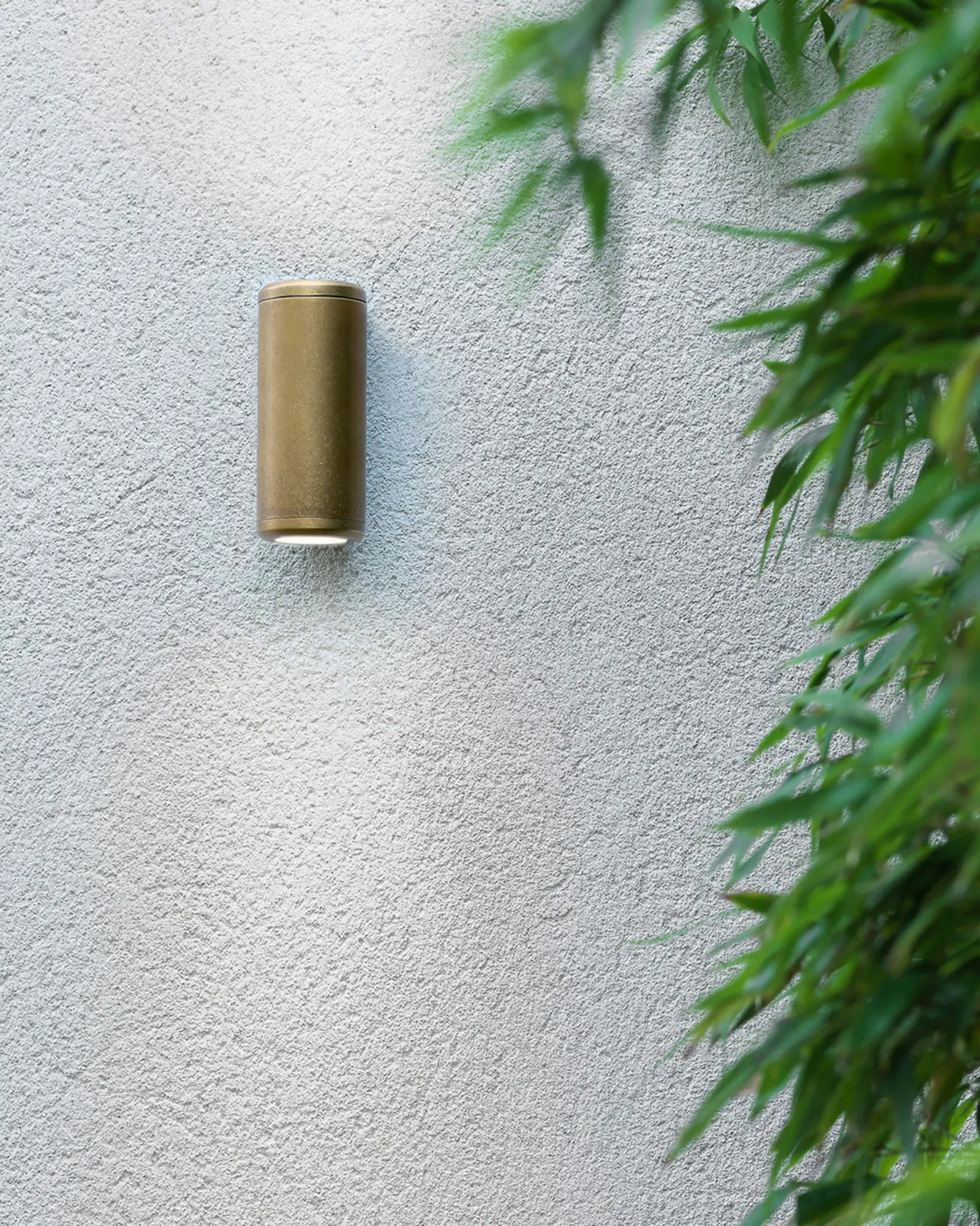 Jura coastal brass outdoor wall light up and down