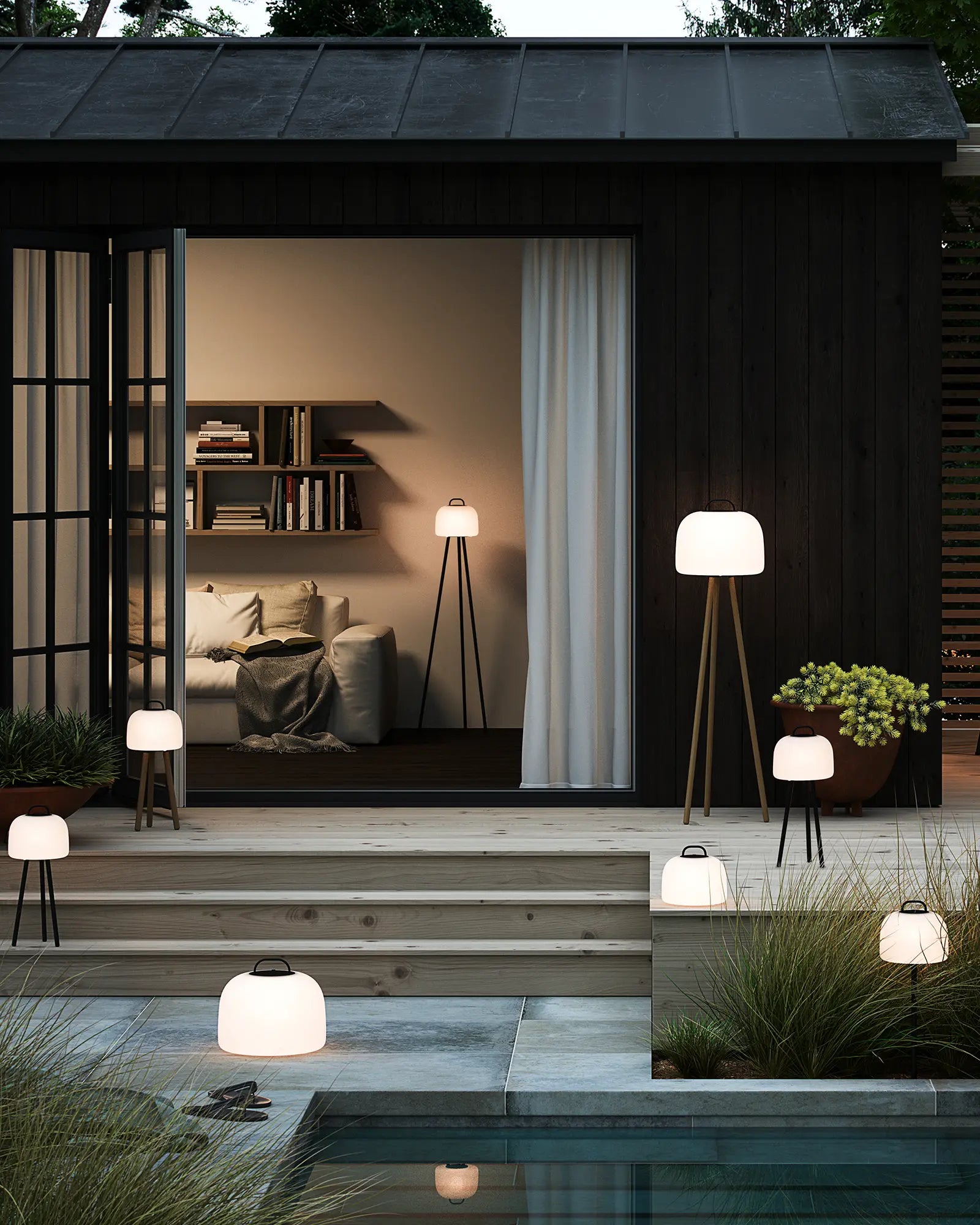 Kettle to go outdoor Scandinavian rechargeable light functionality showcase