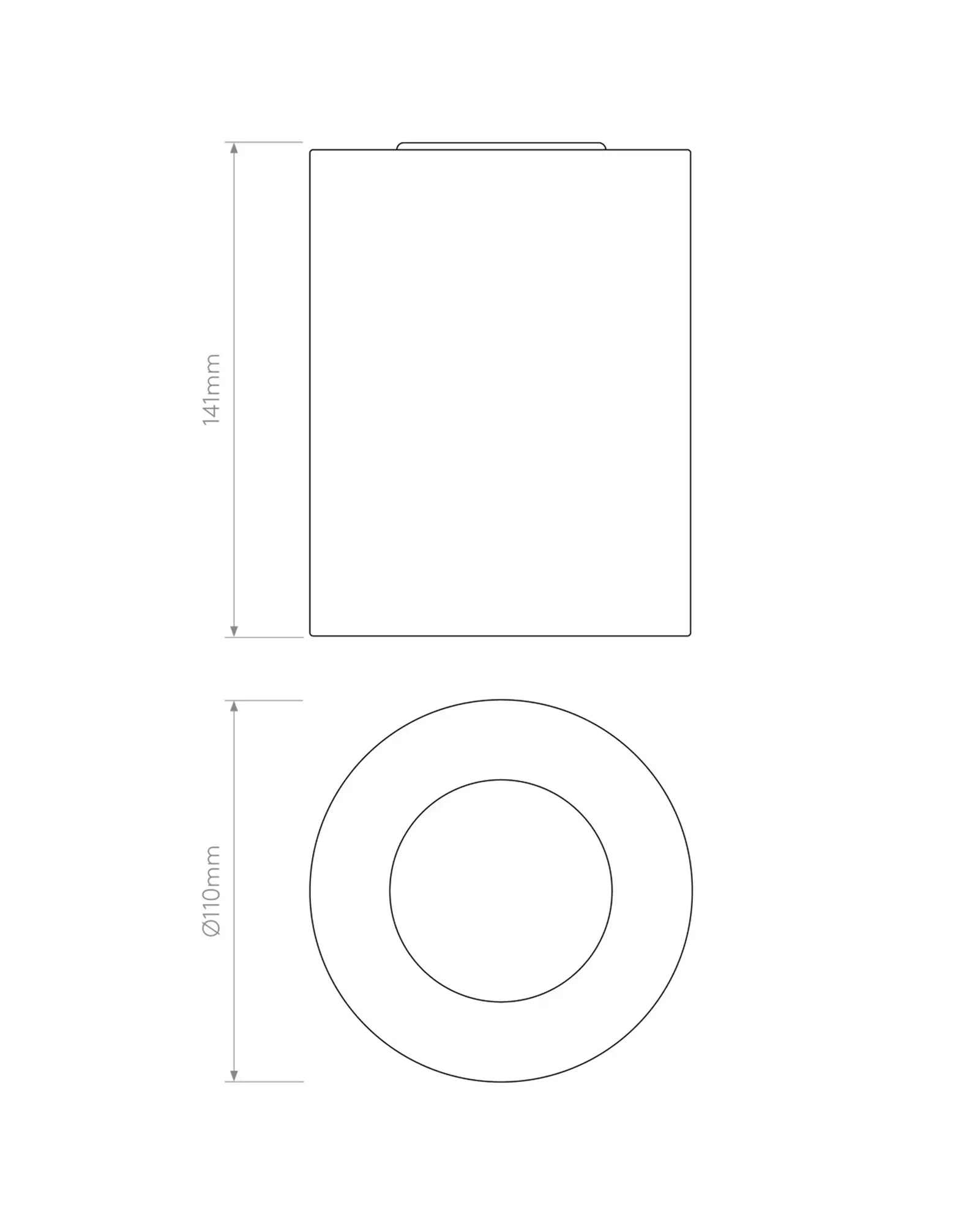 Kos minimal outdoor cylinder concrete downlight sizes