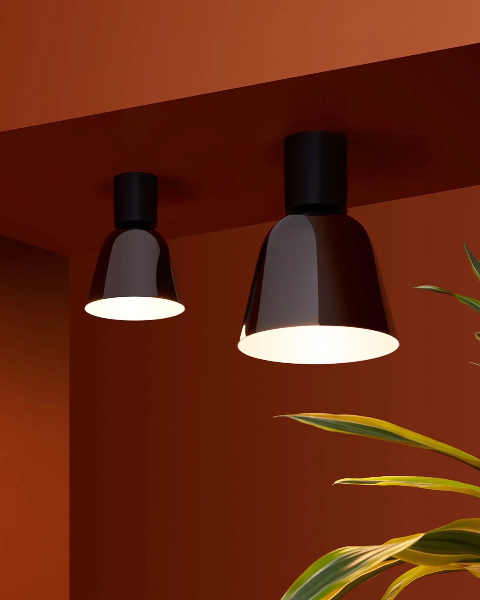 Lighto contemporary ceiling light cluster on a frame