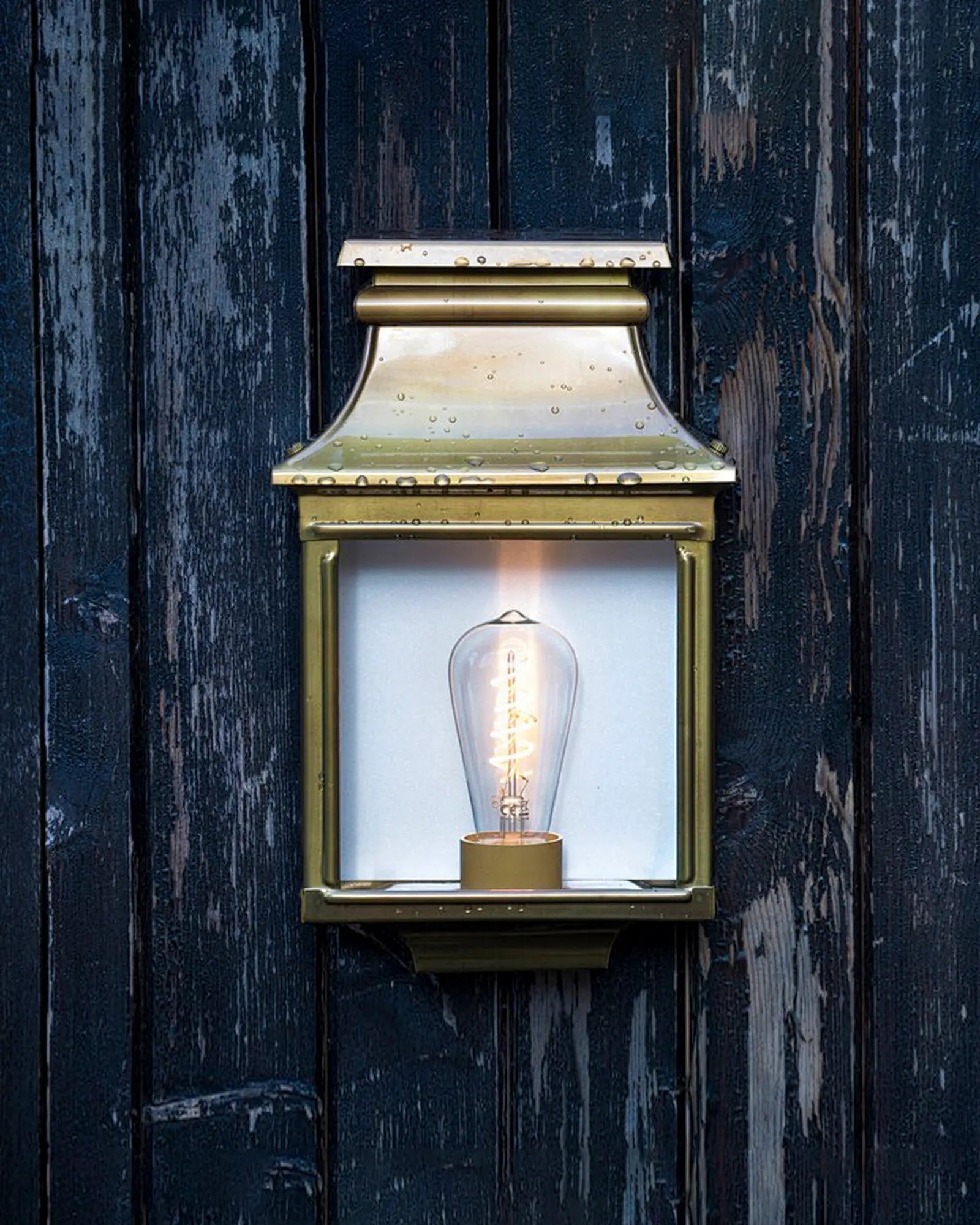 Louis Philippe outdoor wall light brass