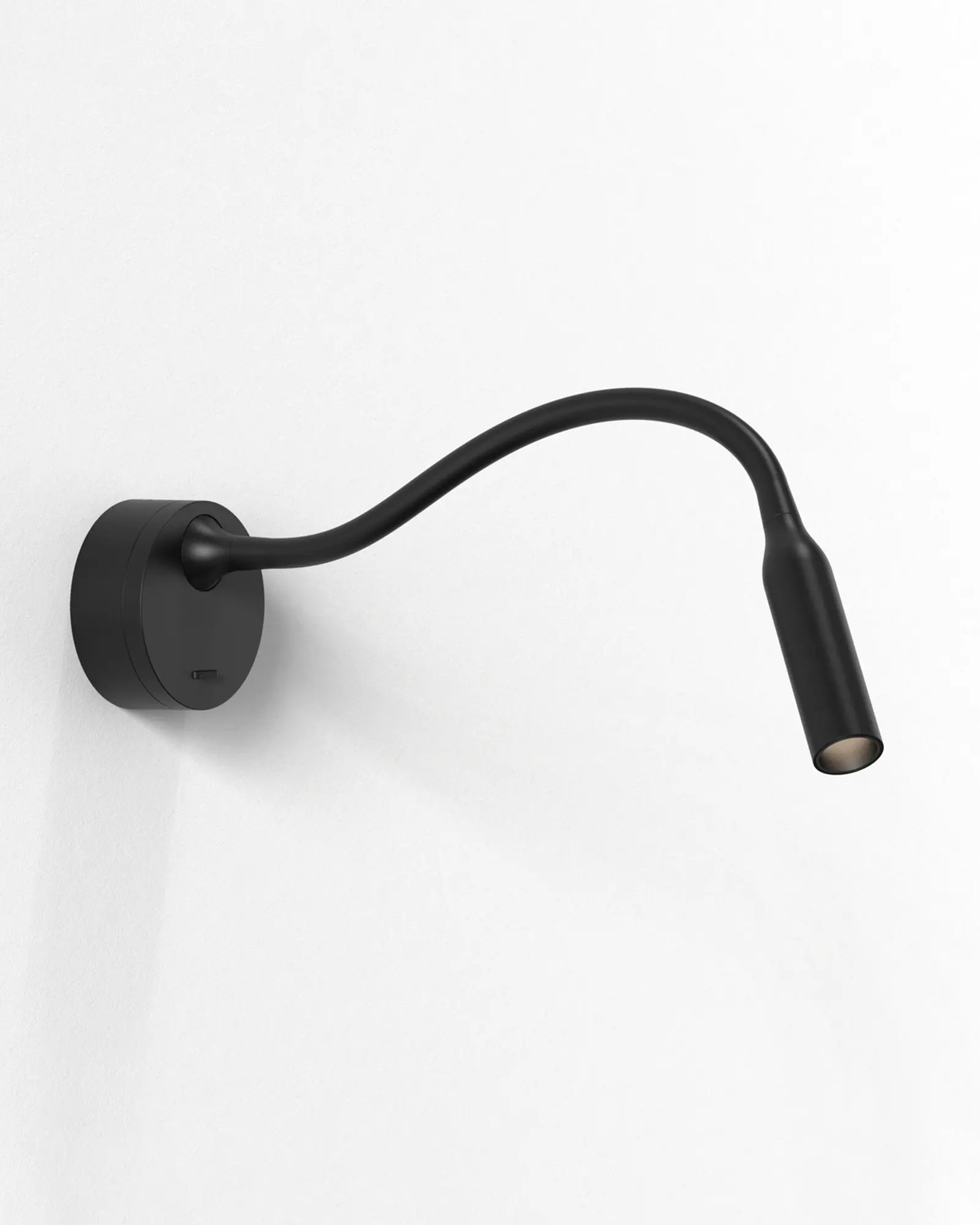 Lucca adjustable contemporary spot light with long stem black