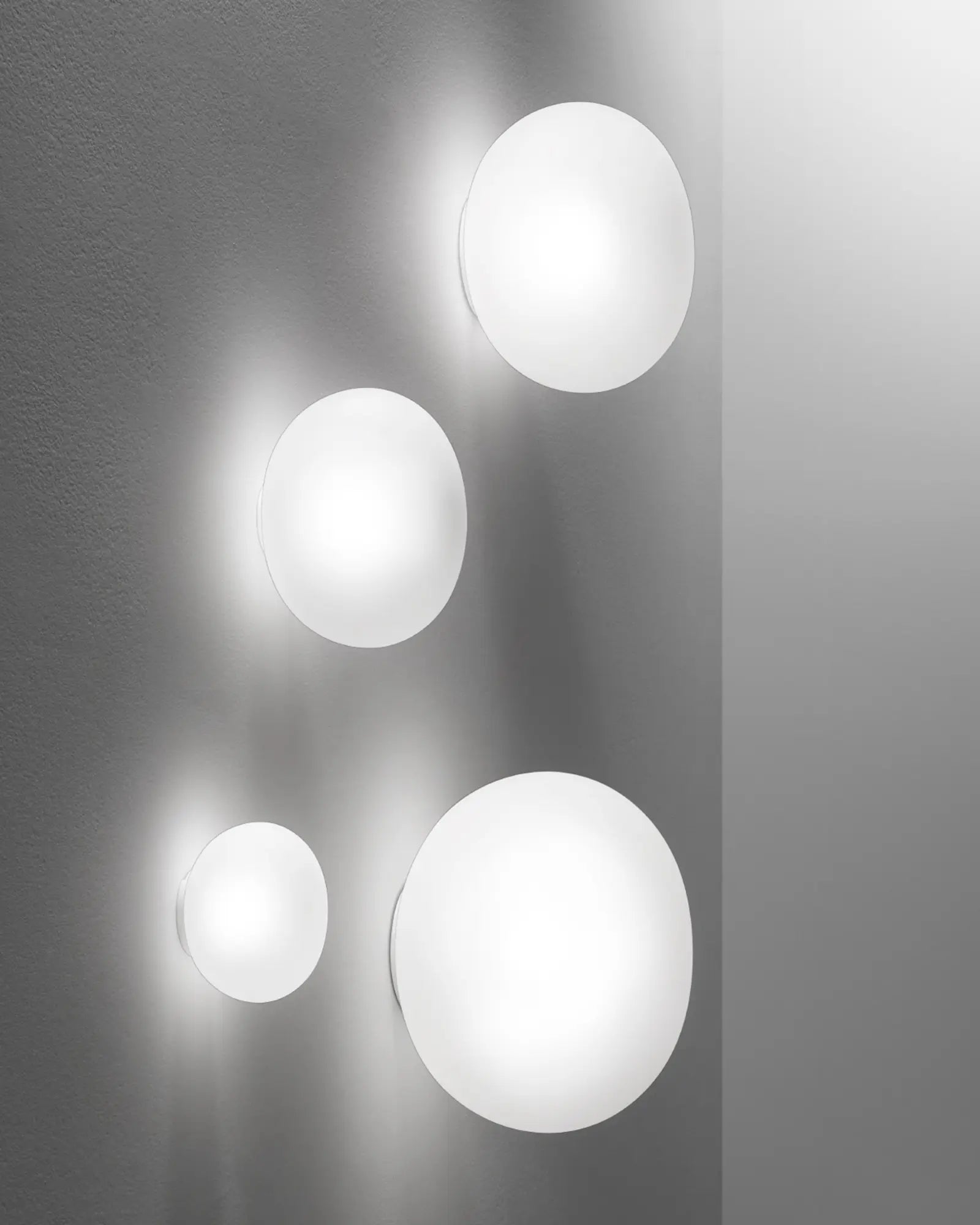 Lucciola wall light murano mouth blown glass orb various sizes