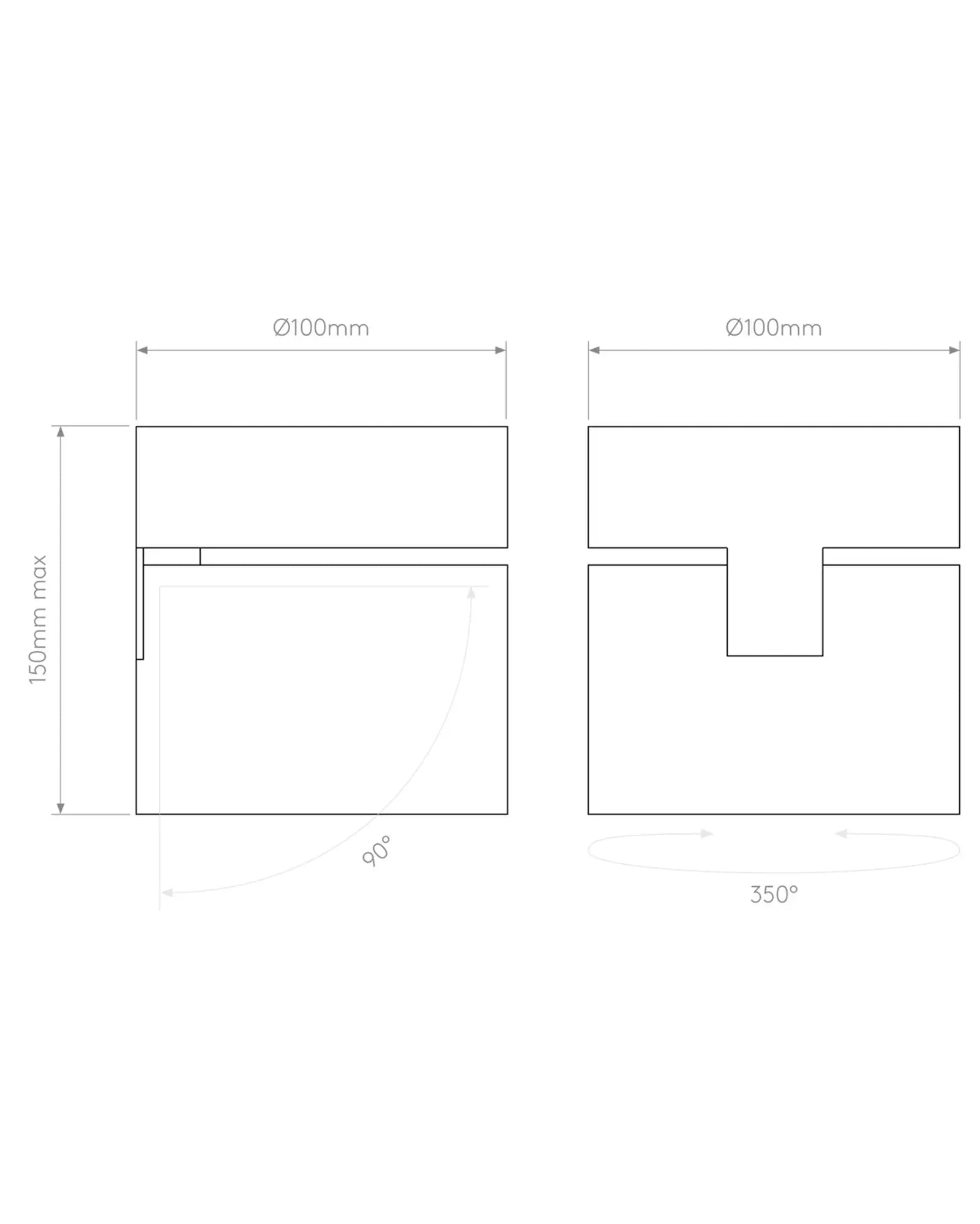Lynx adjustable modern surface mount downlight sizes