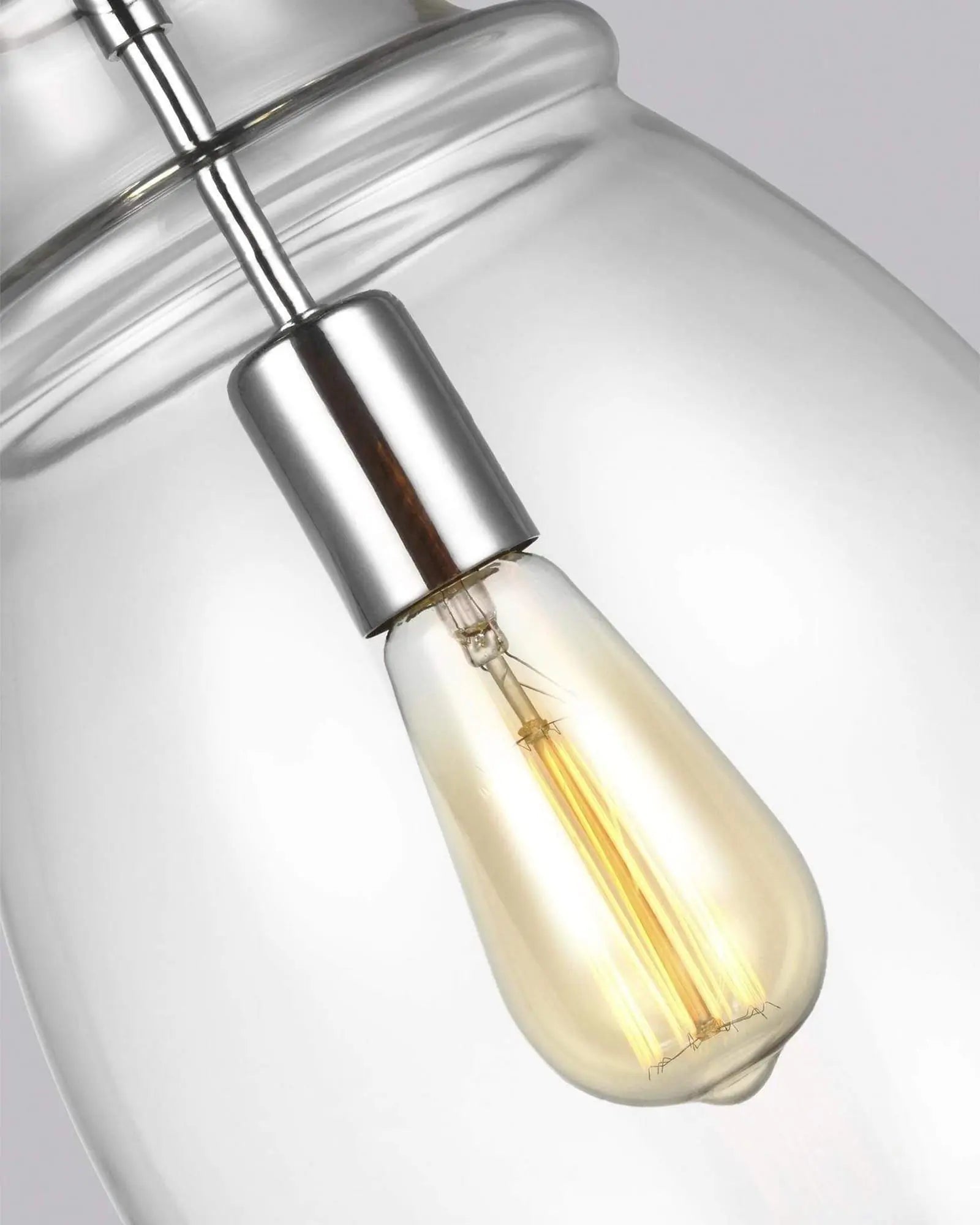 Marino blown glass pendant light detail