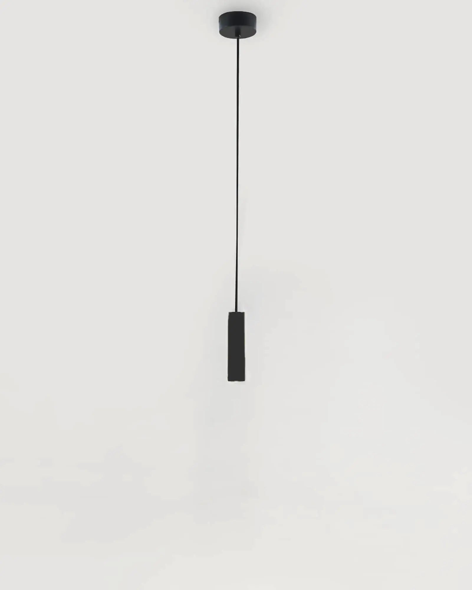 Maru minimal cylinder black head pendant light product photo
