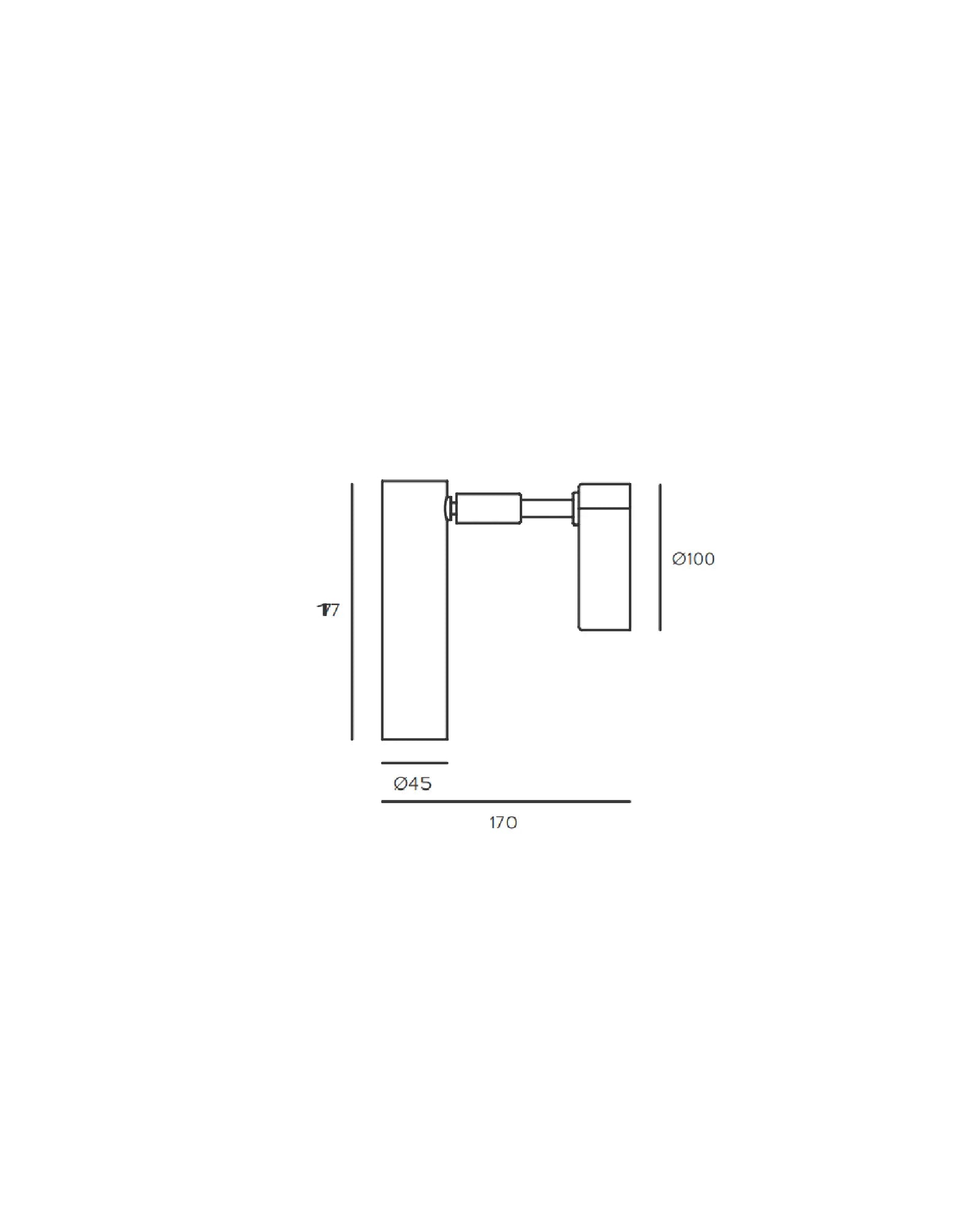 Maru adjustable minimal spot wall light sizes