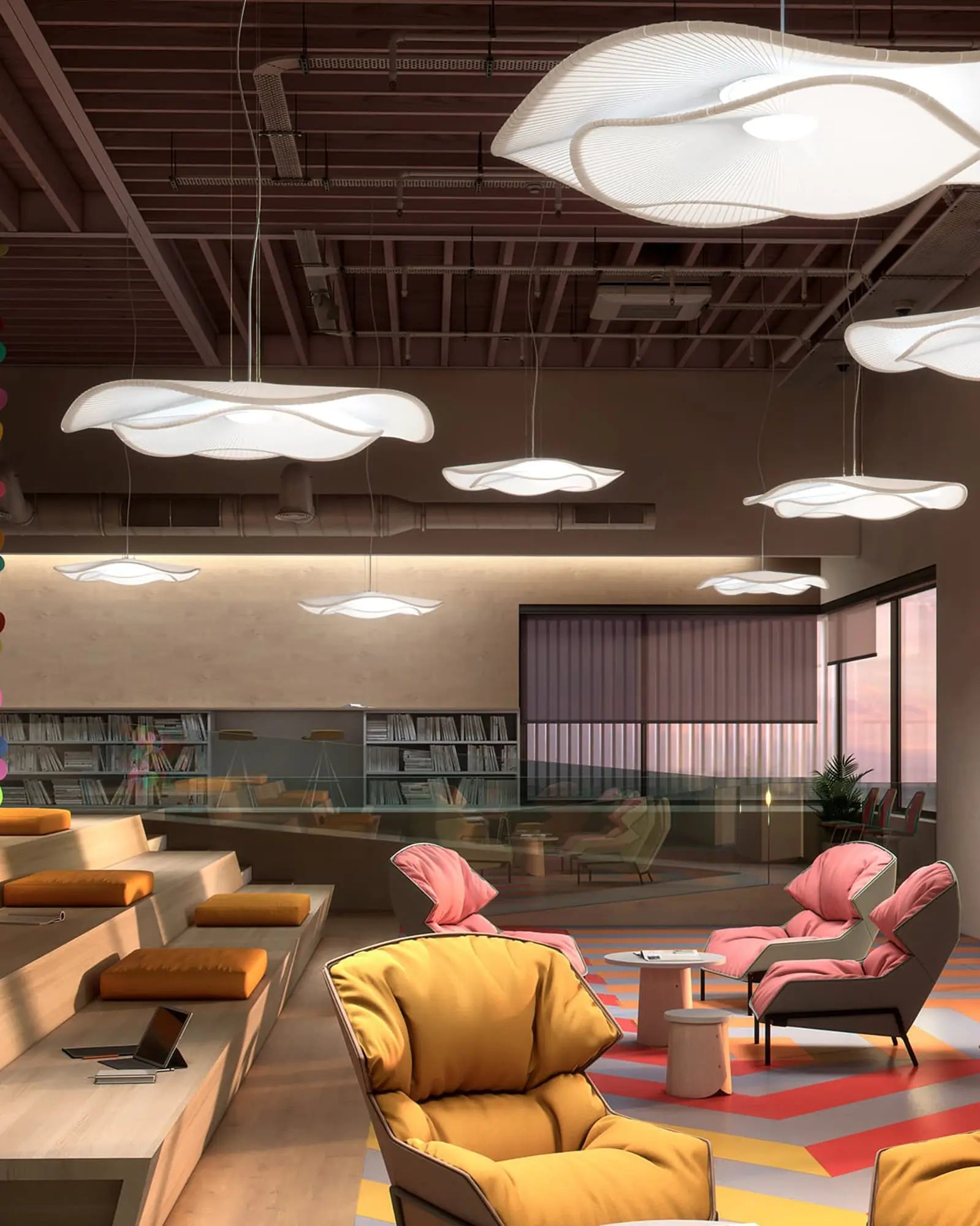 Mediterrania Indoor large contemporary pendant in a lounge
