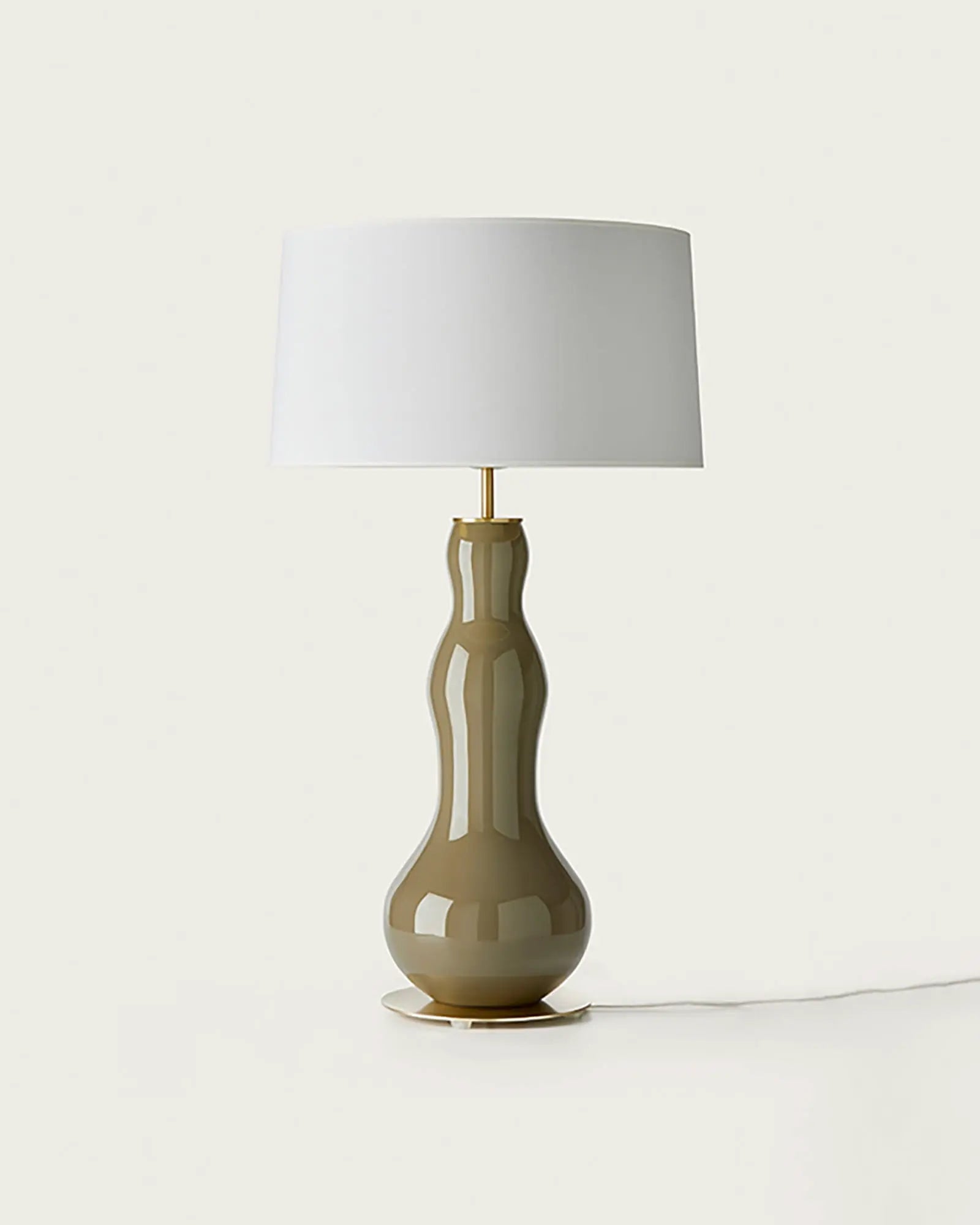 Melly Ceramic decorative table lamp with fabric shade product photo