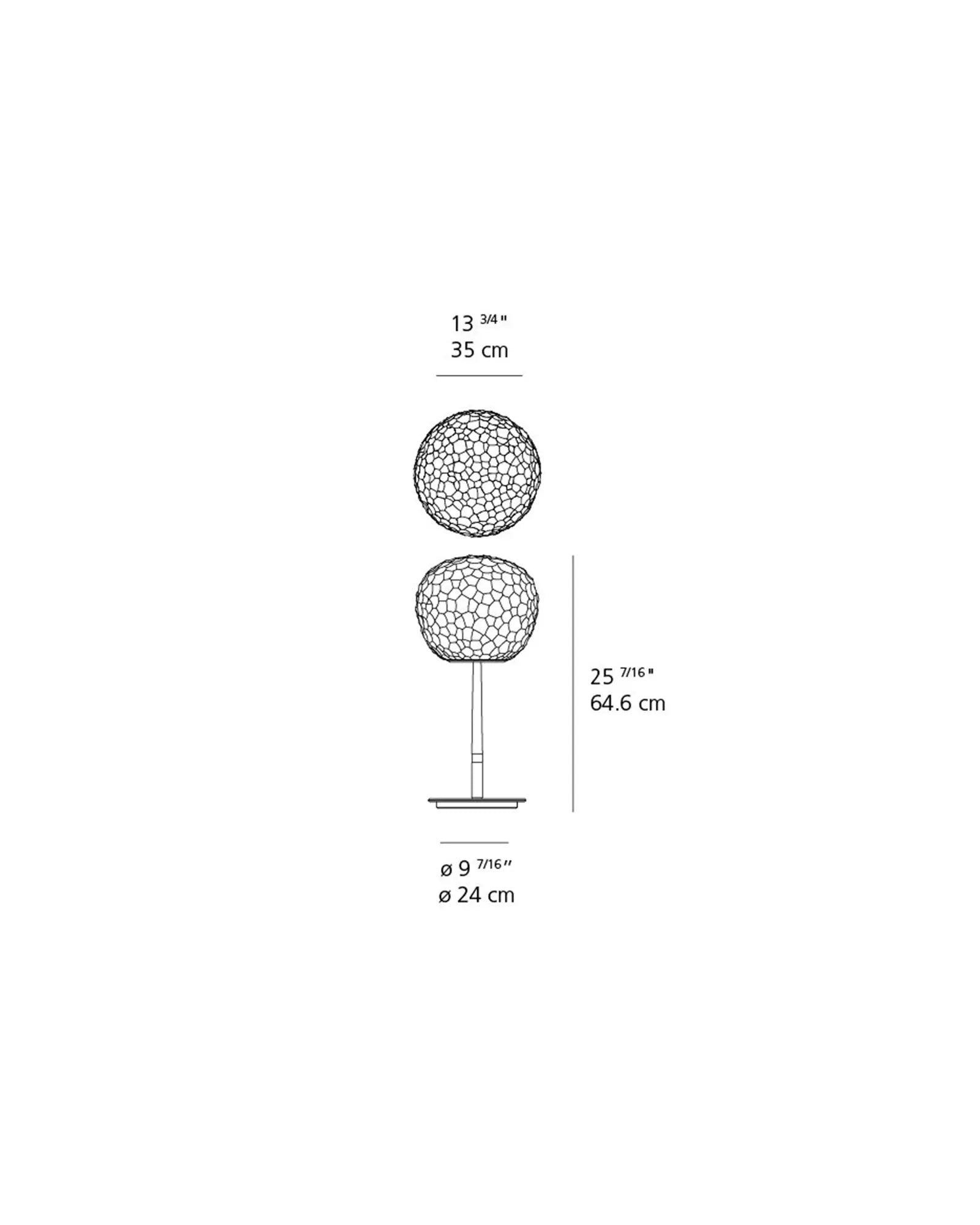 Meteorite venetian beaten glass shade table lamp sizes