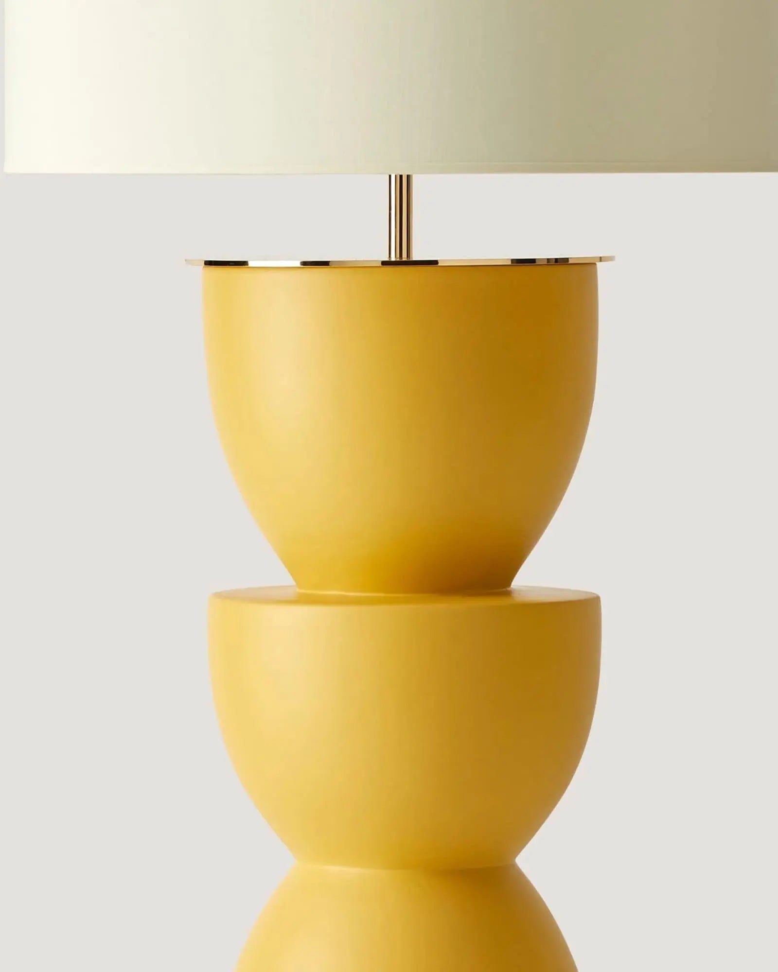 Metric Ceramic and fabric shade decorative table lamp detail