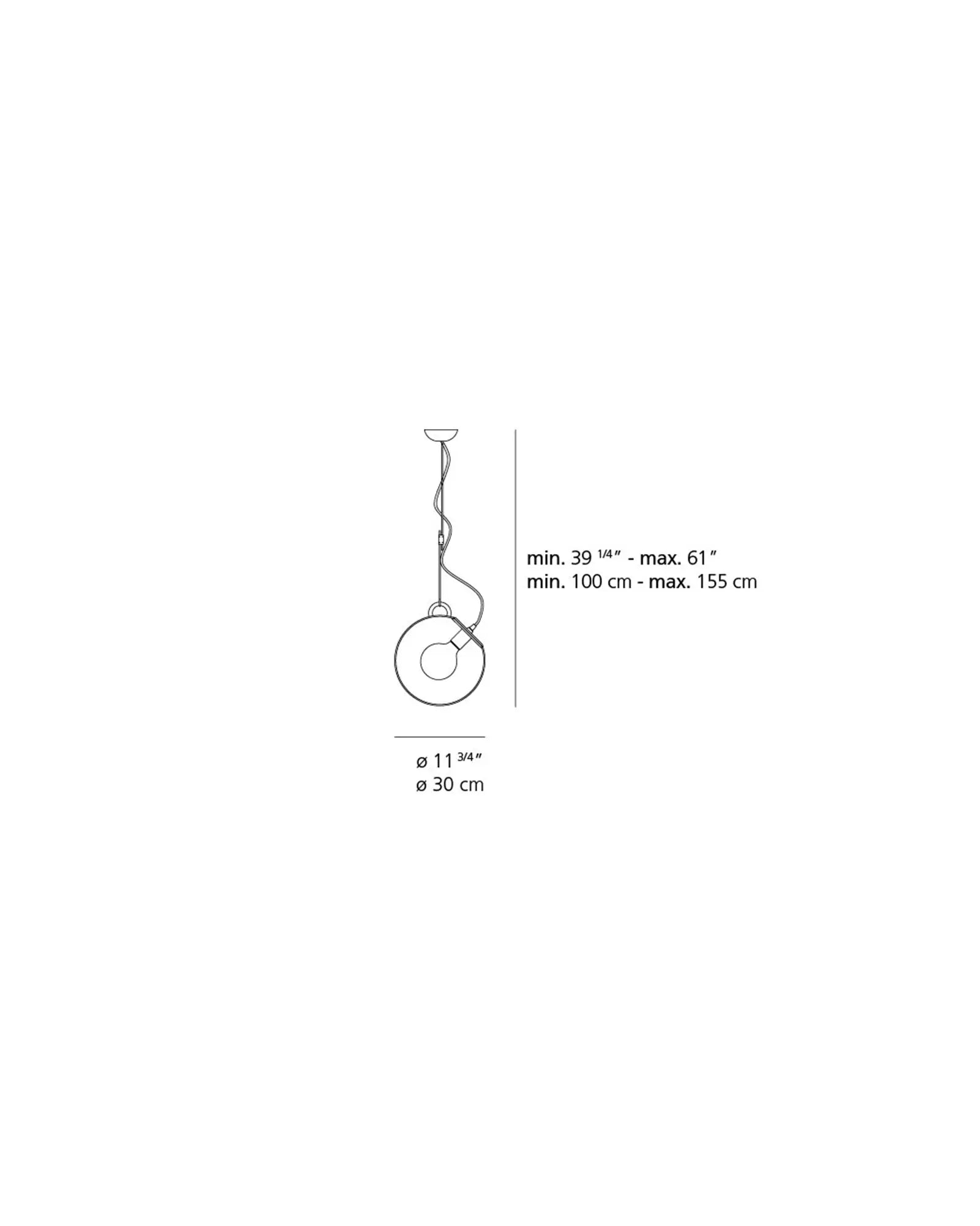 Miconos iconic designer blown glass and metal pendant light sizes