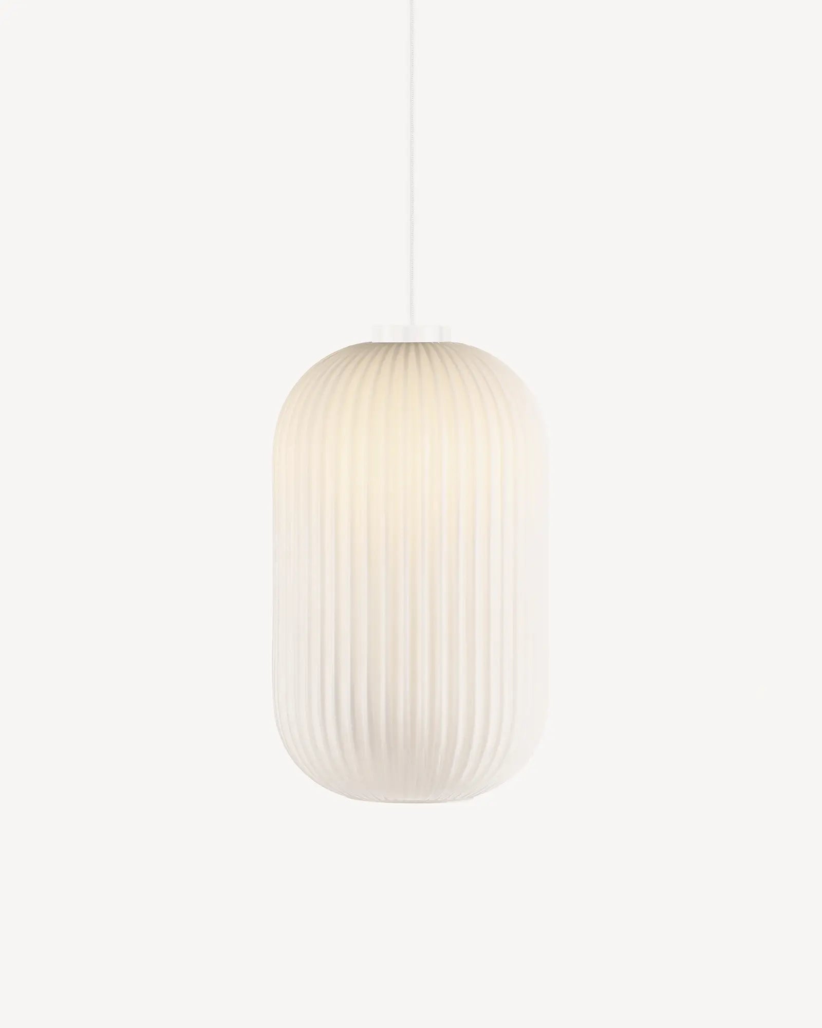 Milford opal glass and white pendant light Oriental lantern style 20