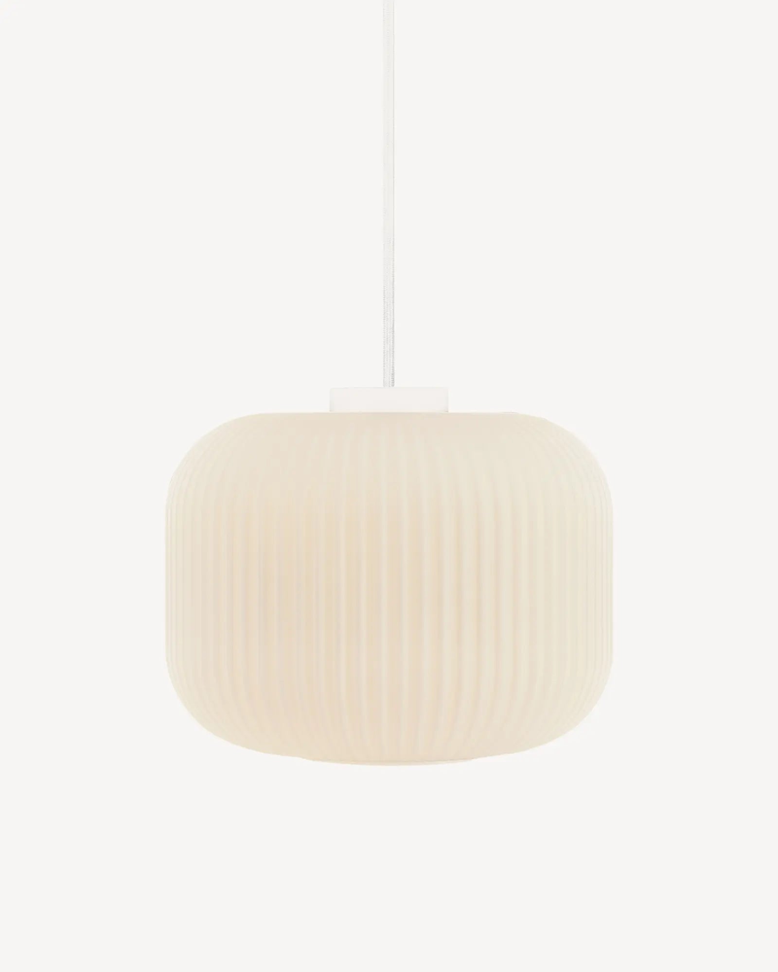 Milford opal glass and white pendant light Oriental lantern style 30