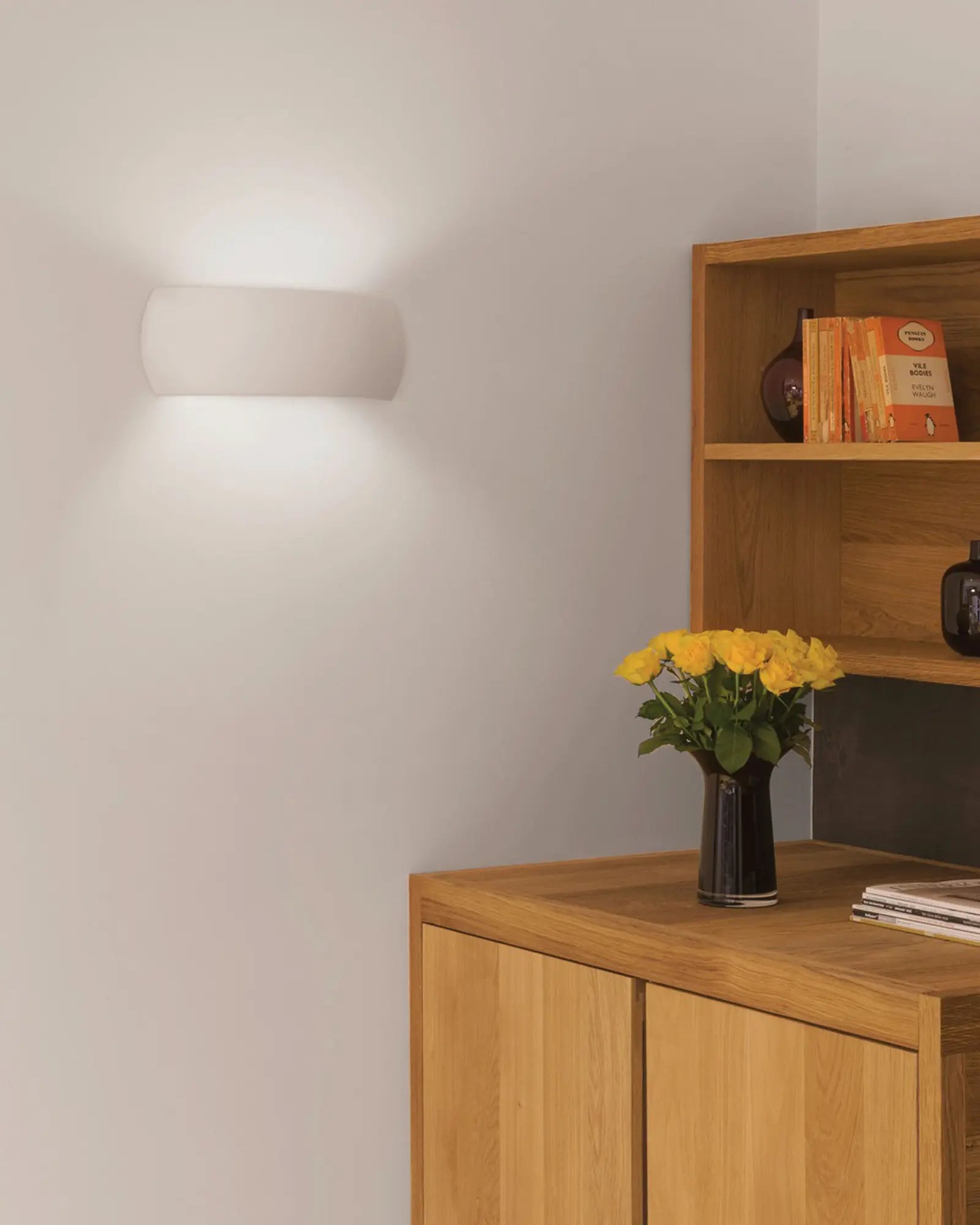 Milo ceramic contemporary wall light