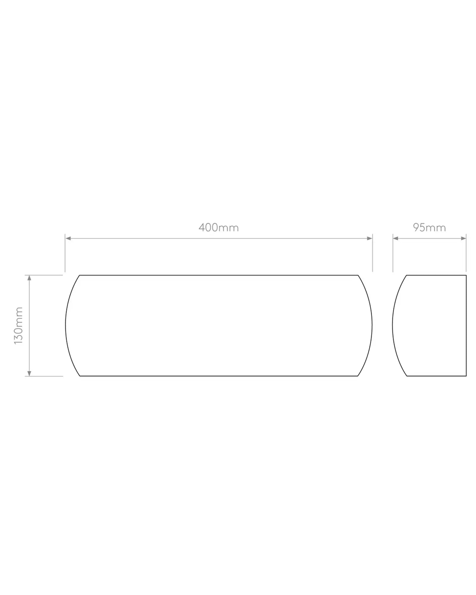 Milo ceramic contemporary wall light sizes