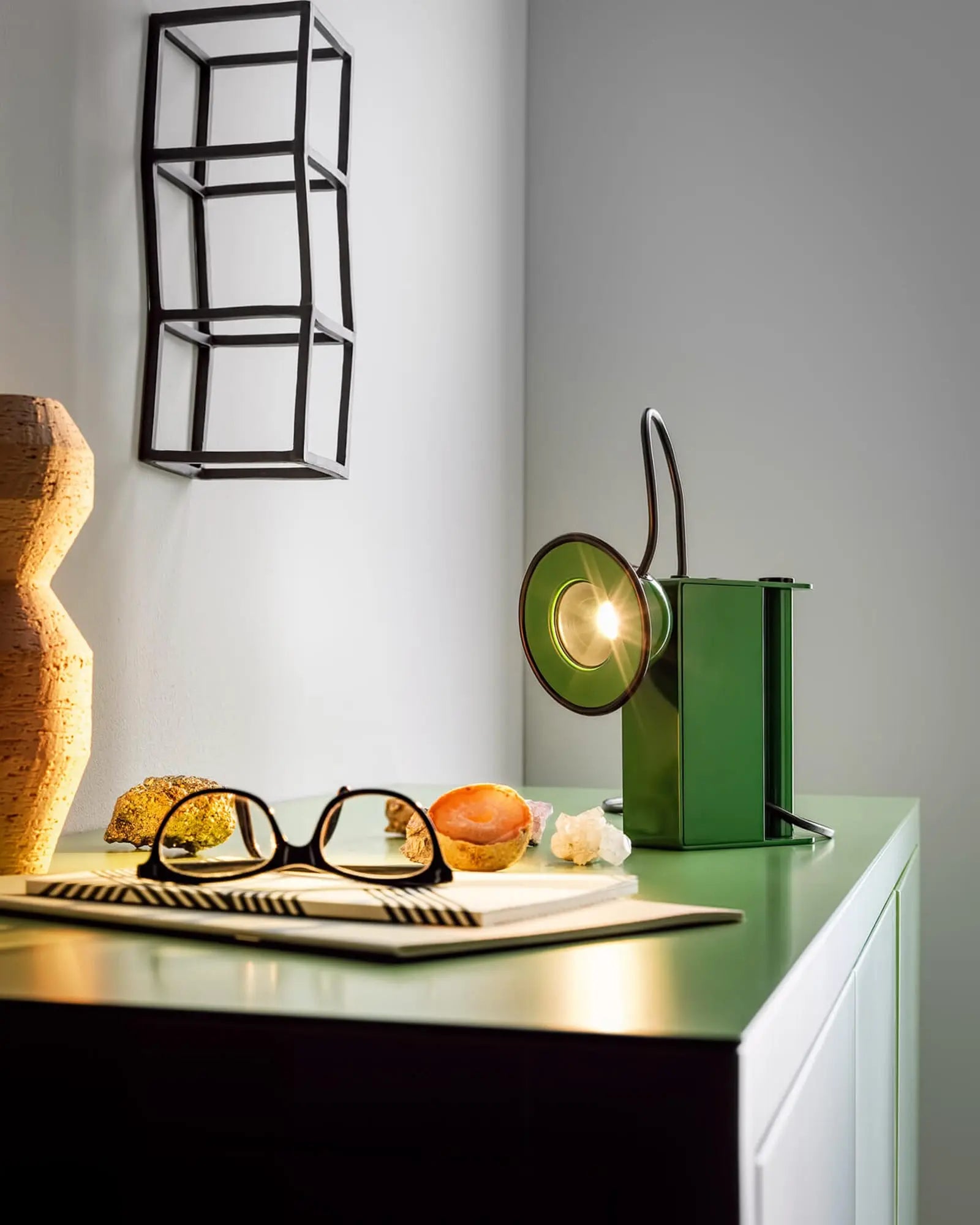 Minibox Table lamp on a desk