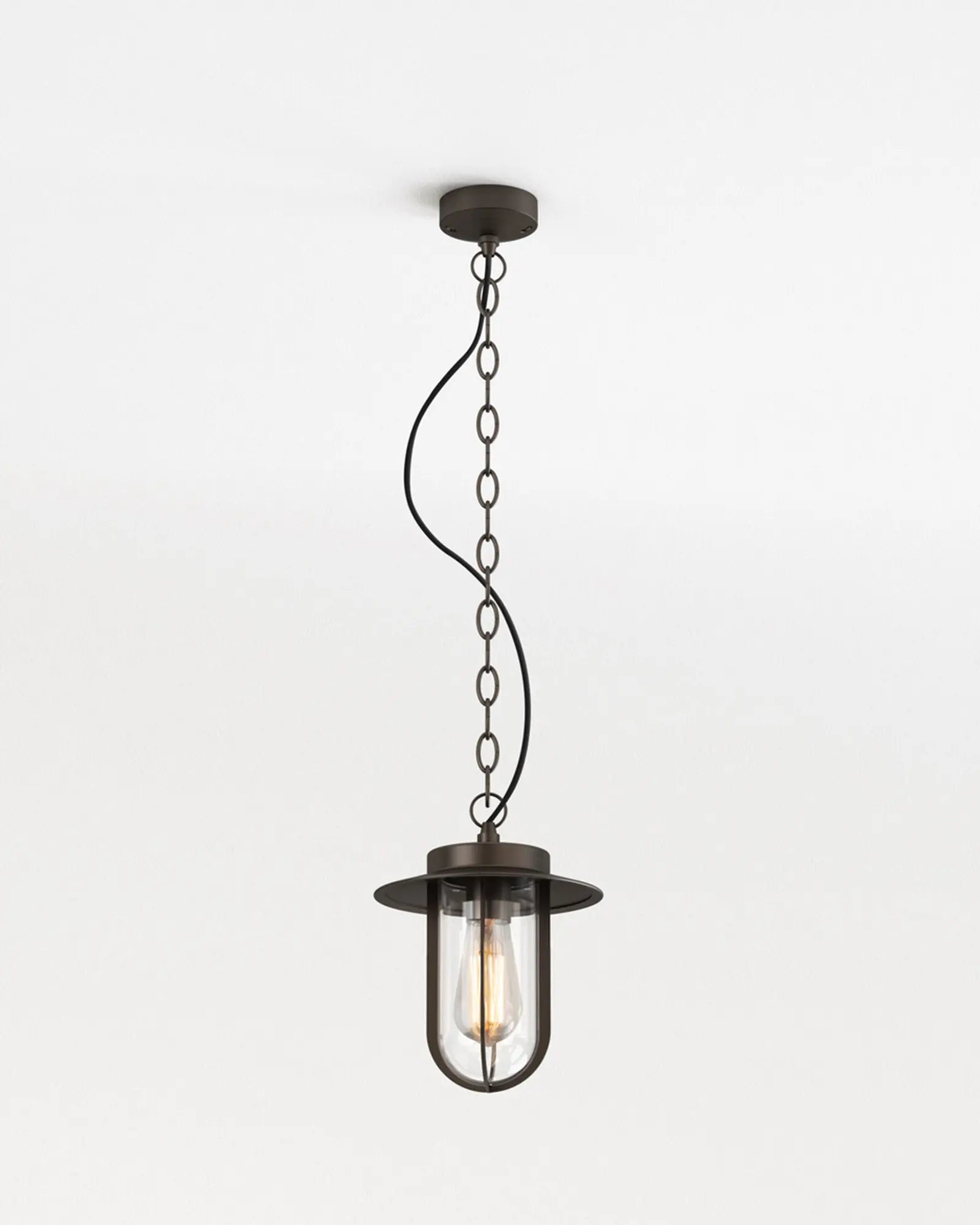 Montparnasse outdoor lantern style pendant light bronze